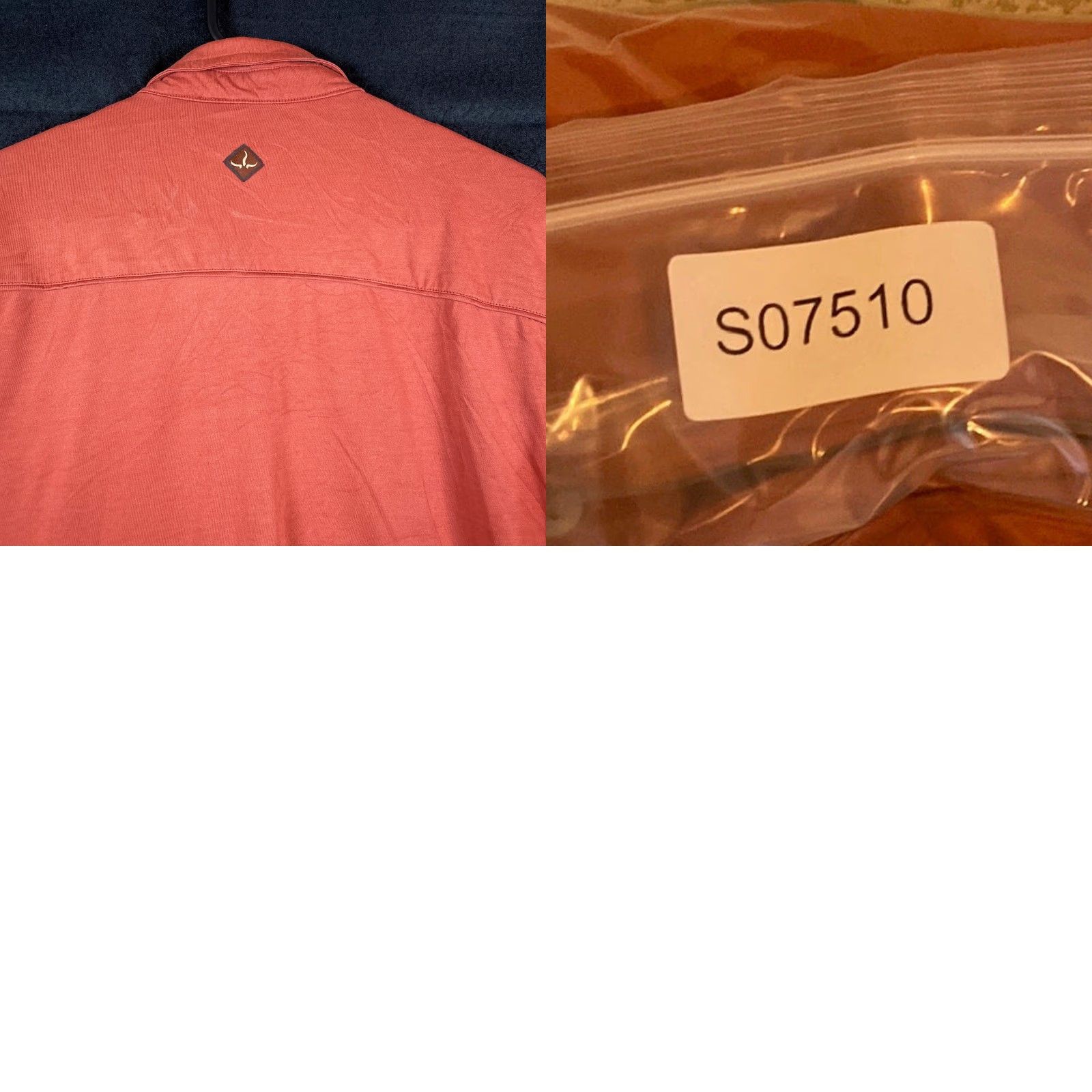 Prana prAna Mens Shirt Deep Rust Button Down Short Sleeve Collared Cotton Polyester L Size US L / EU 52-54 / 3 - 9 Thumbnail