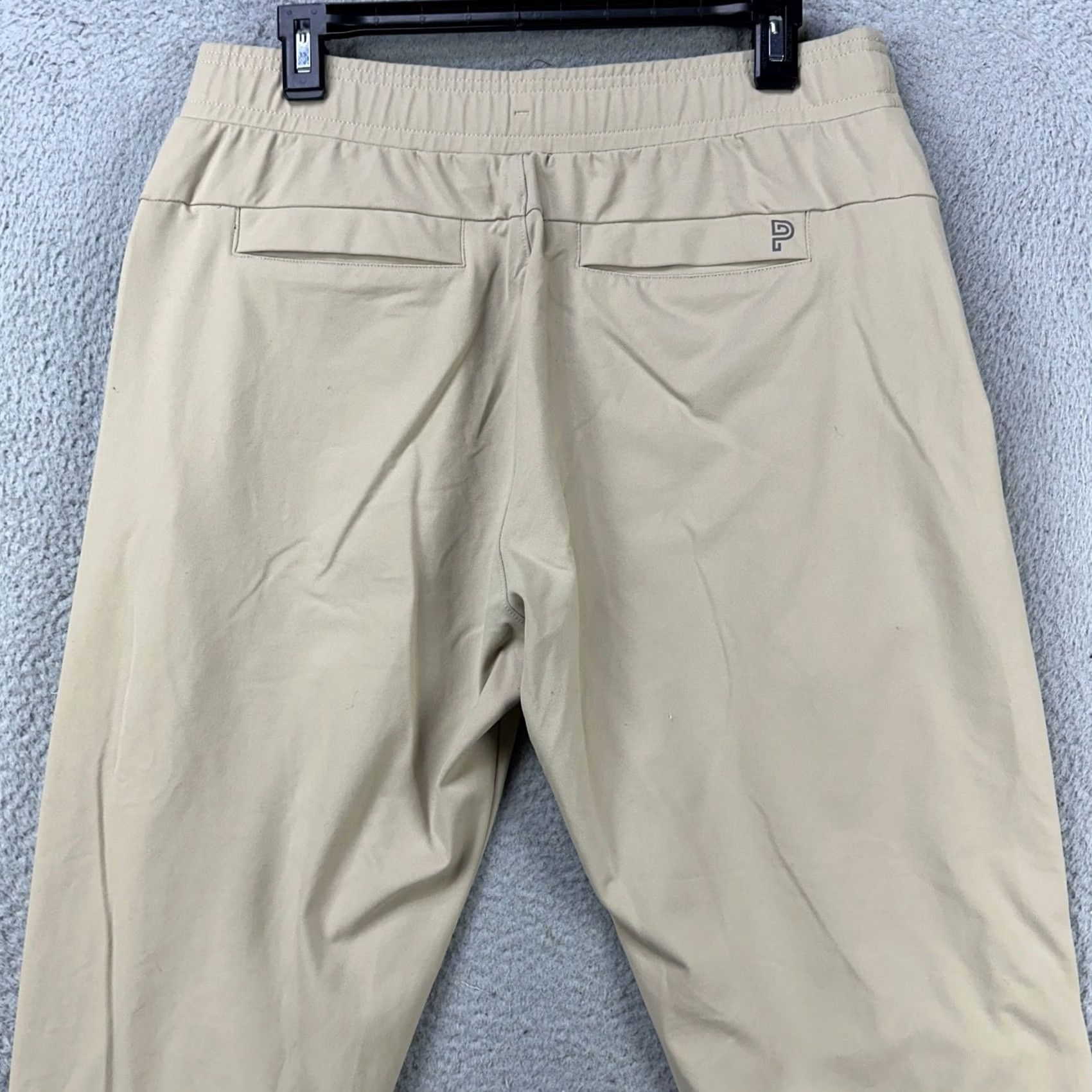 Vintage Public Rec Pants Pull On Mens 34X28 Beige Stretch Waistband Drawstring Pocket Pants Size US 34 / EU 50 - 2 Thumbnail