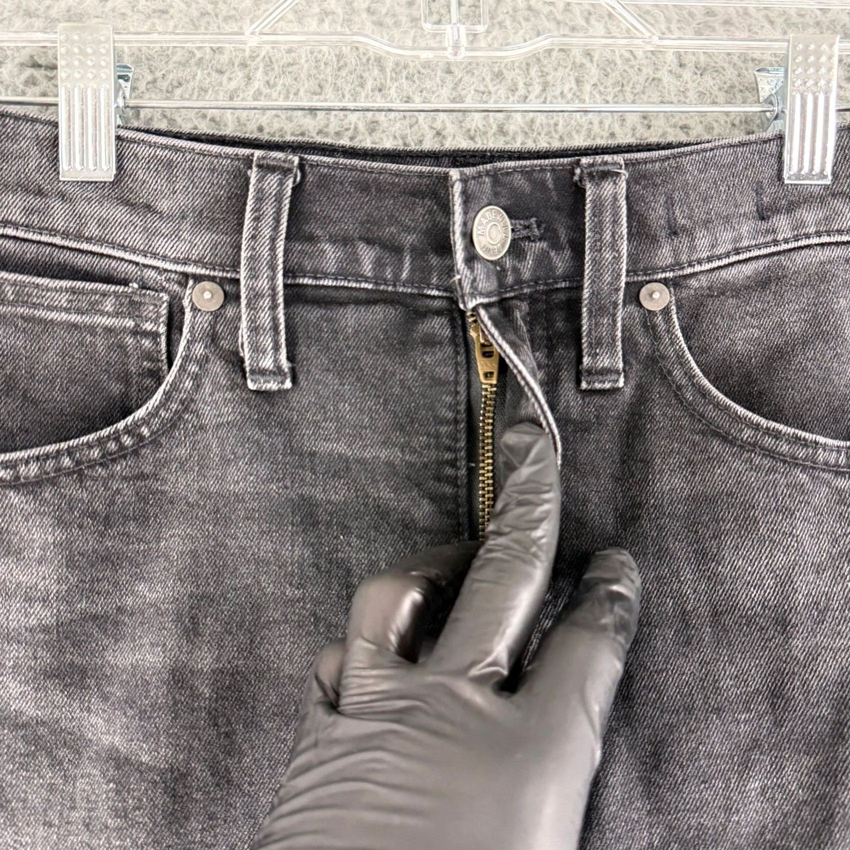 Madewell Madewell Jeans Womens 27 Black High Rise Bootcut Stretch Denim Faded Wash Jeans Size 27" / US 4 / IT 40 - 3 Thumbnail