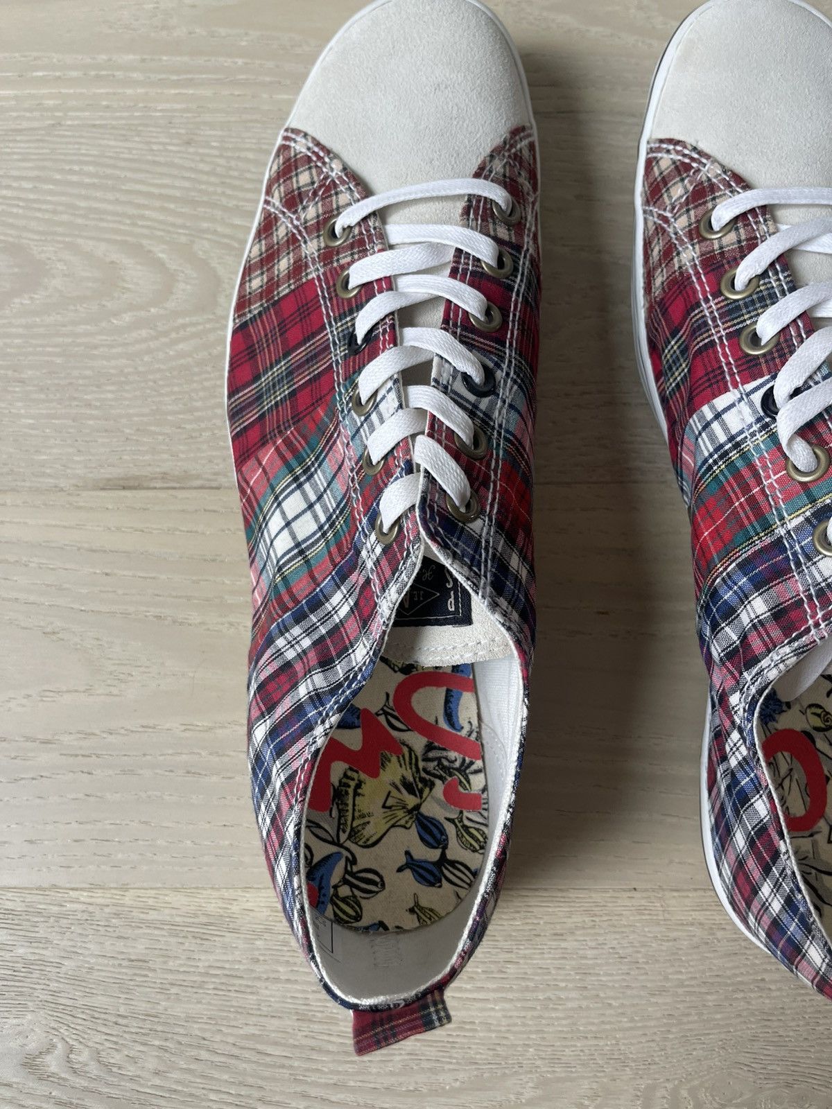 Paul Smith DS Paul Smith Musa Sneakers Red Tartan Multi UK7/US8 Men’s Size US 8 / EU 41 - 5 Thumbnail