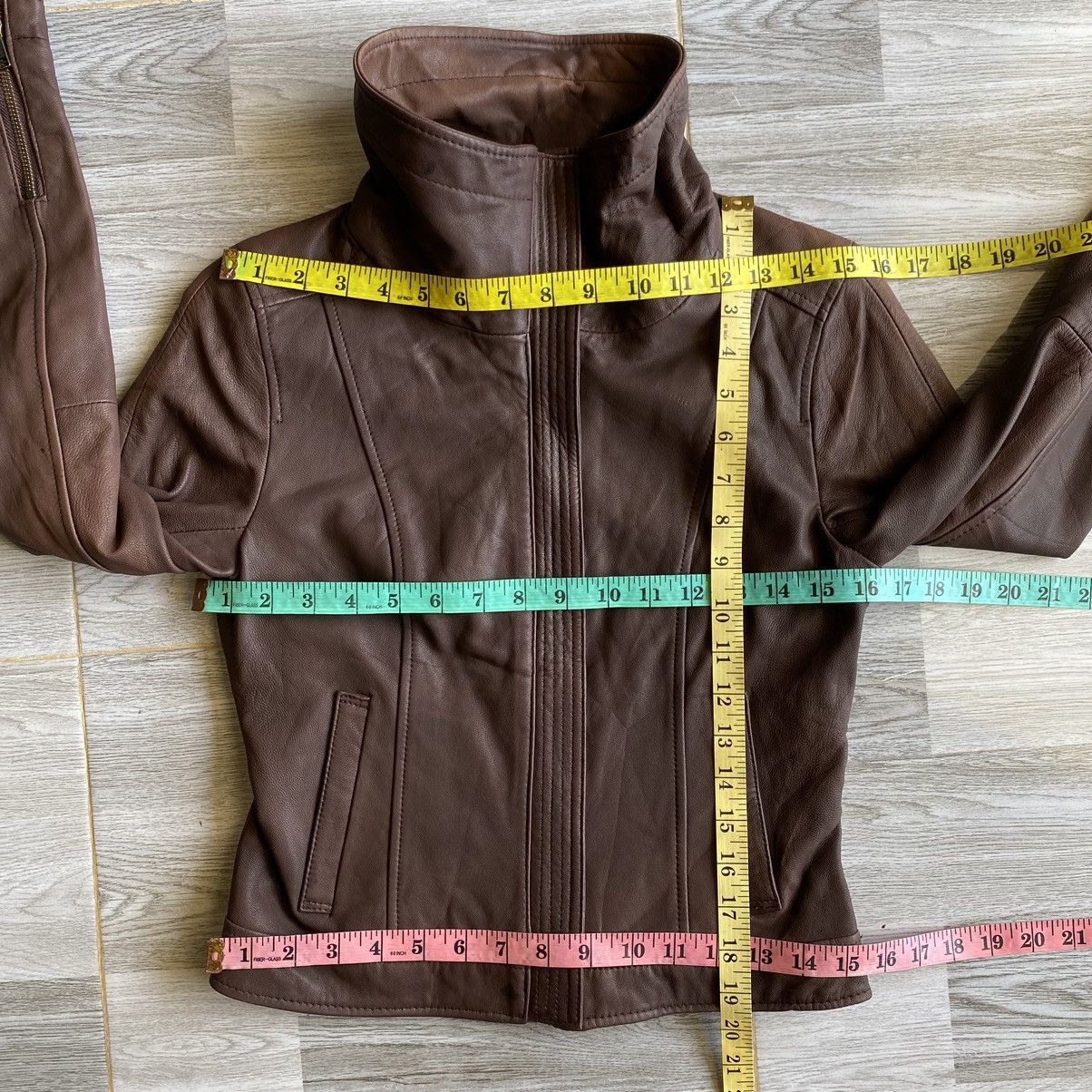 Japanese Brand ROPE Sheepskin Leather Jacket Size XS / US 0-2 / IT 36-38 - 14 Thumbnail