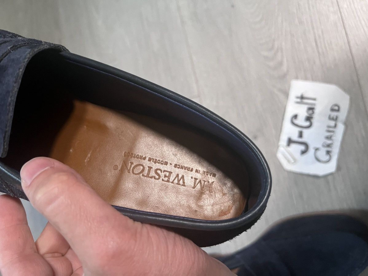 J.M. Weston J.M. Weston Iconic 180 Suede Loafers Size US 7.5 / EU 40-41 - 12 Thumbnail