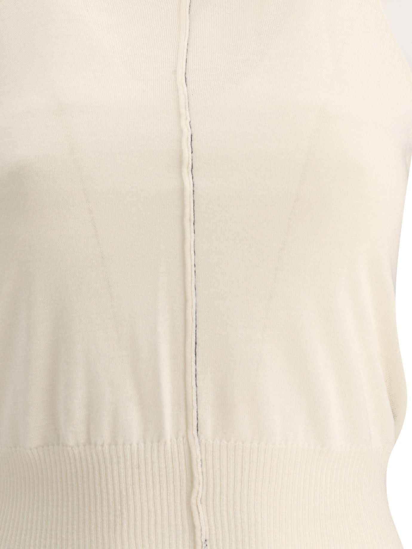 Amiri o1y0425 Cashmere Blend Vest in Ivory Size XS / US 0-2 / IT 36-38 - 3 Thumbnail