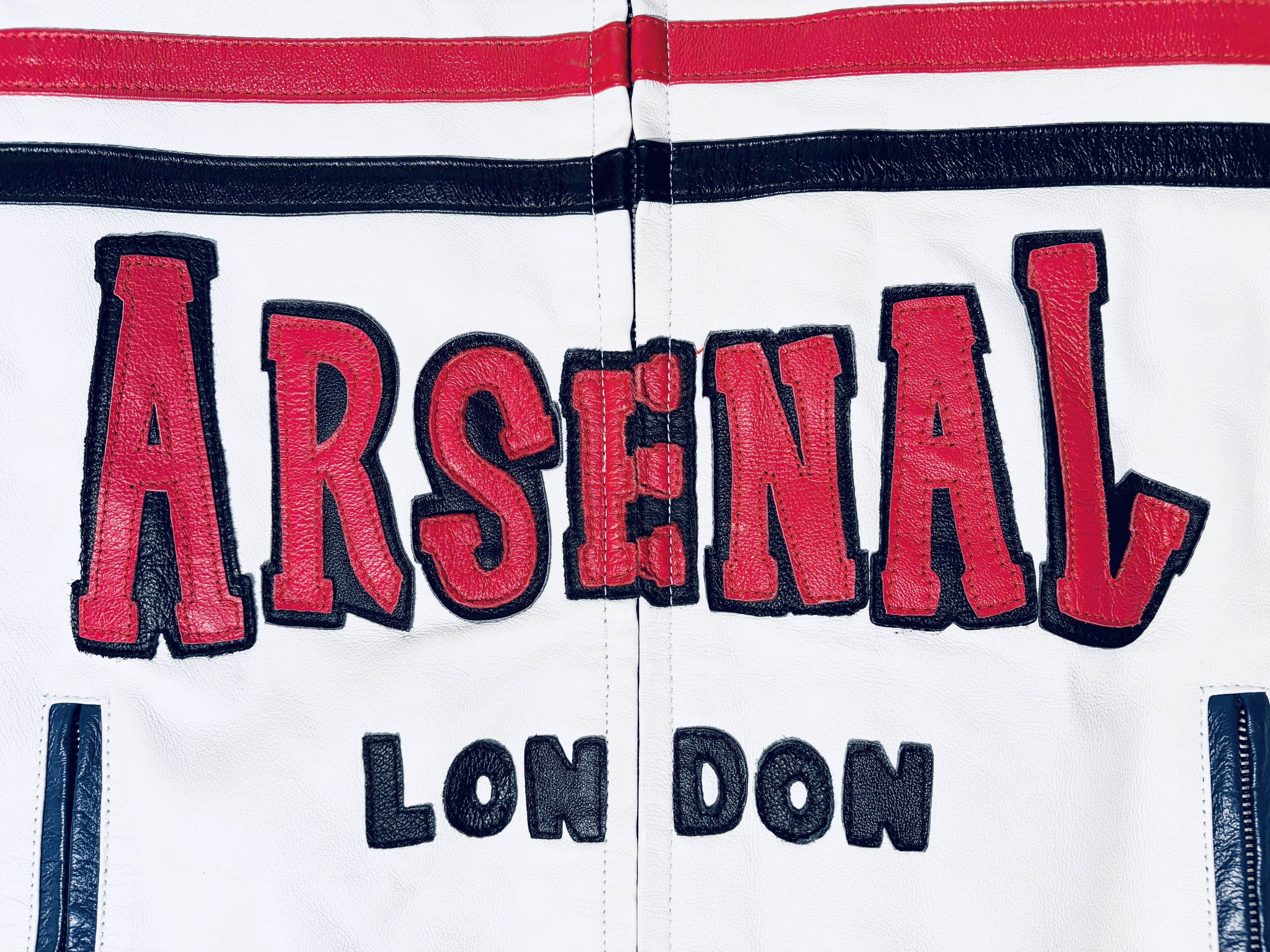 Other Arsenal Leather Biker Jacket 90s Vintage Size US M / EU 48-50 / 2 - 7 Thumbnail