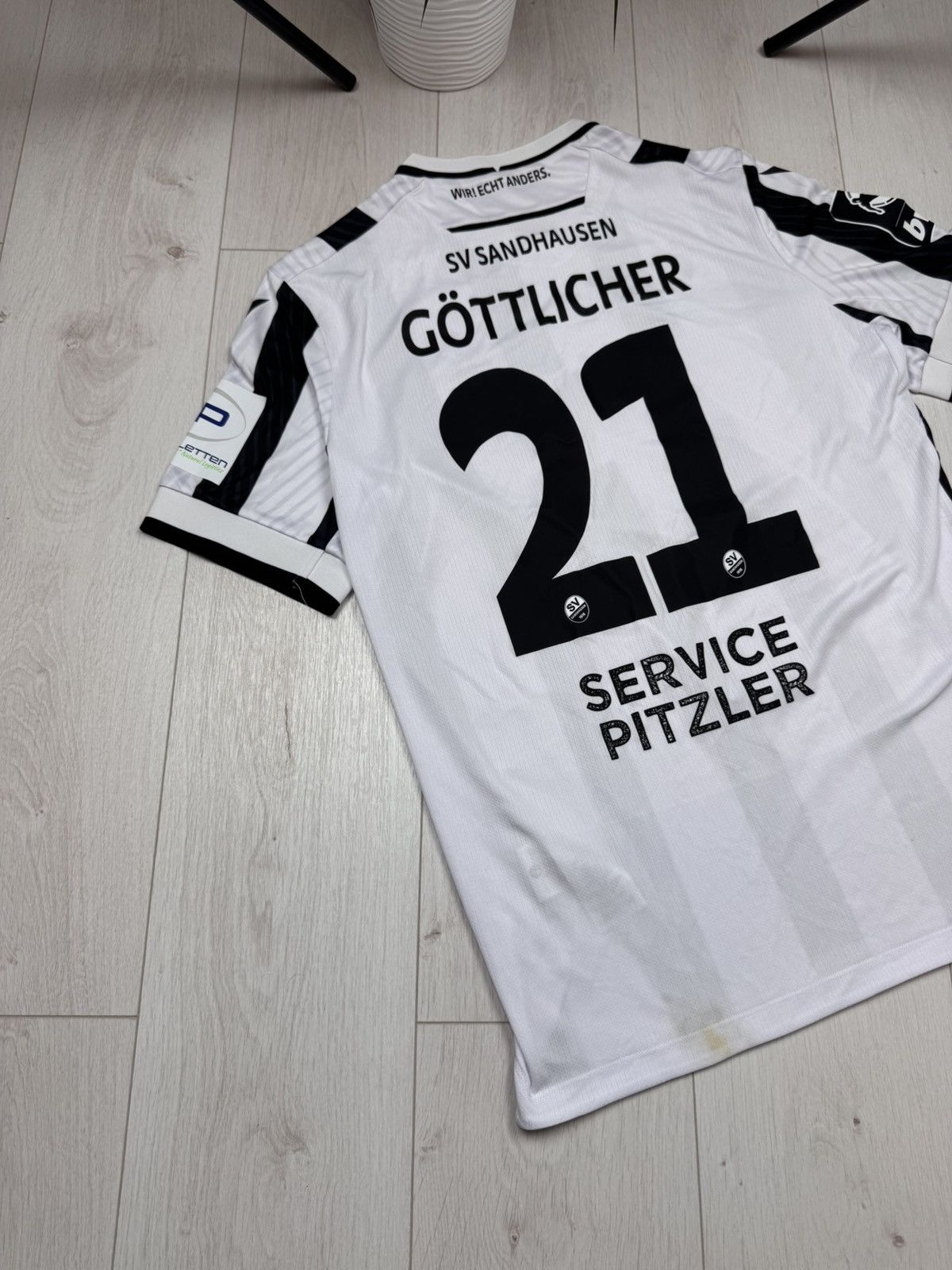 Macron Soccer Jersey Macron SV Sandhausen 1916 2023/24 Bundesliga Size US XXL / EU 58 / 5 - 12 Thumbnail