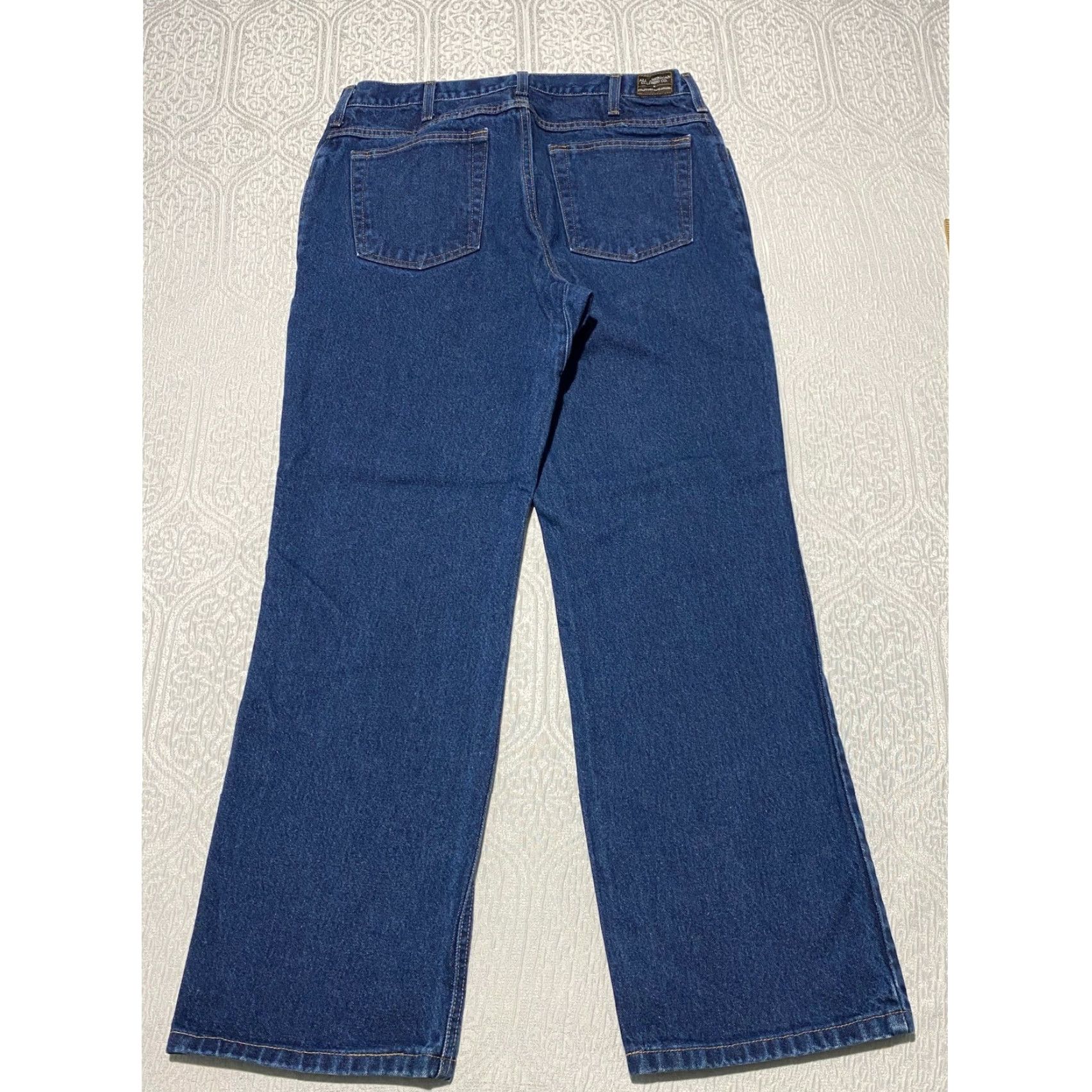 Vintage VINTAGE All American Clothing Co Jeans Bootcut 34x30 Men Dark Denim 5-Pocket Design, Button, Logo Mens Size US 34 / EU 50 - 4 Thumbnail