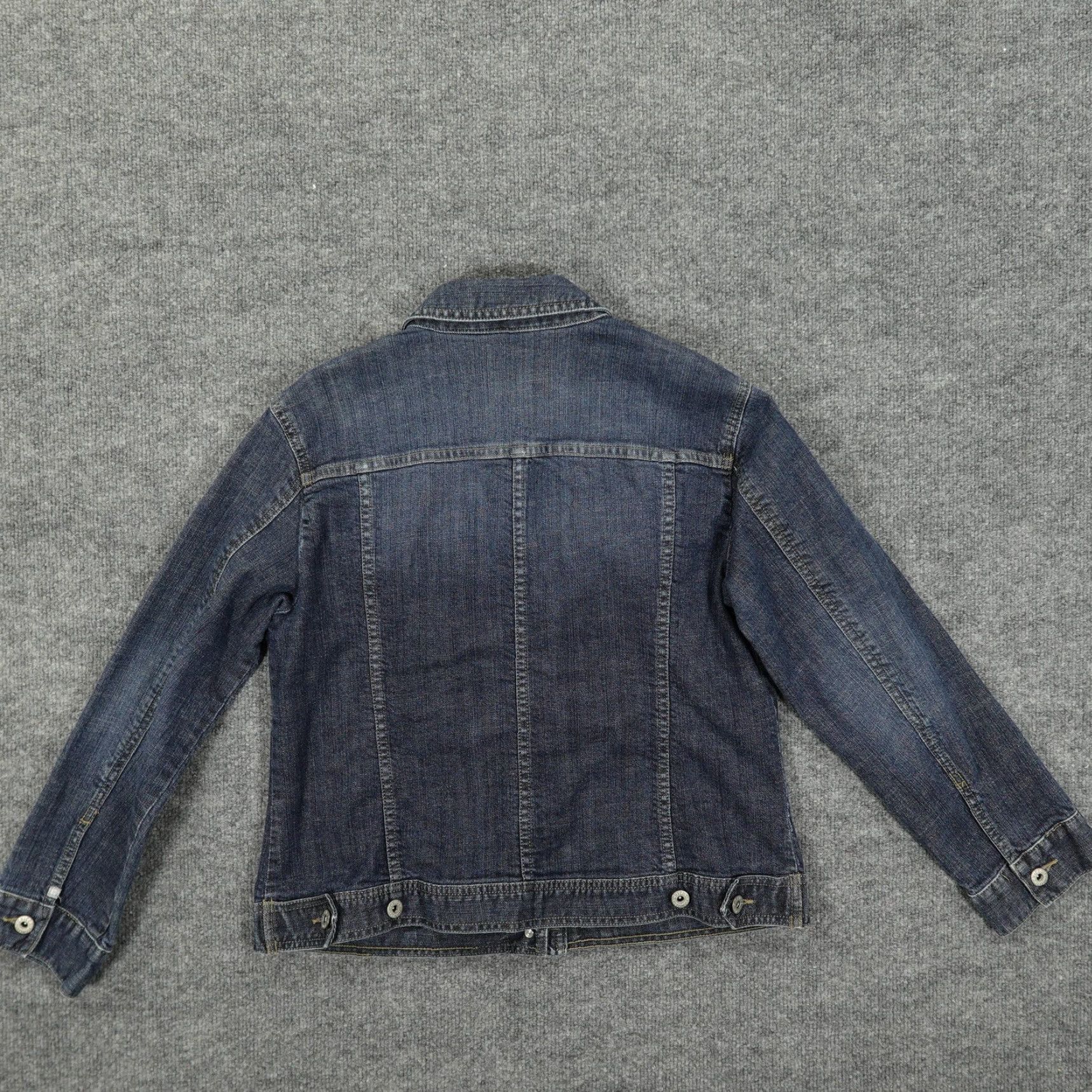 Vintage VINTAGE Chicos Platinum Jacket Womens Size 1 Blue Denim Trucker Button Front Stretch Size XS / US 0-2 / IT 36-38 - 4 Thumbnail