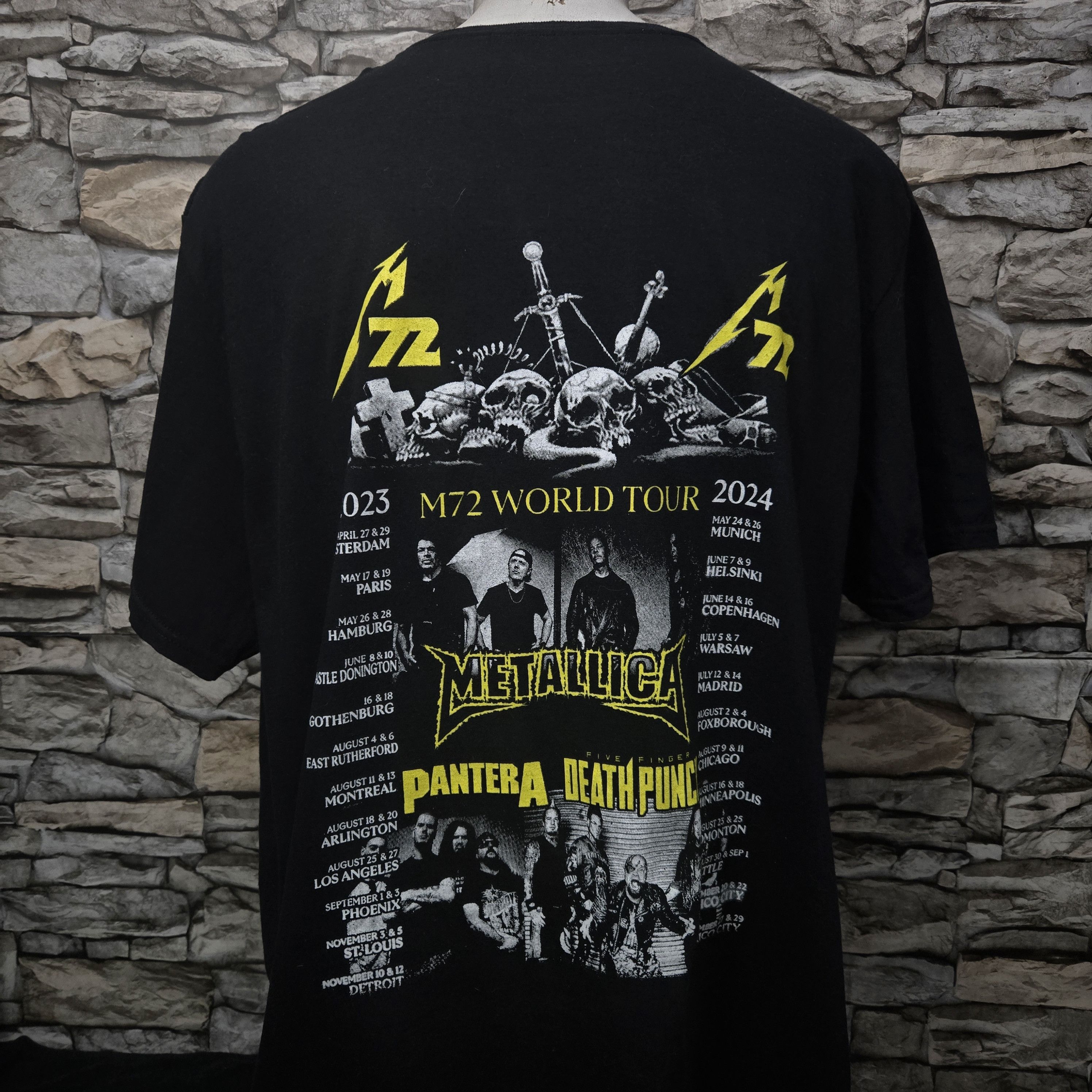 Metallica Metallica M72 World Tour 2024 rare concert print black Size US XXL / EU 58 / 5 - 4 Thumbnail
