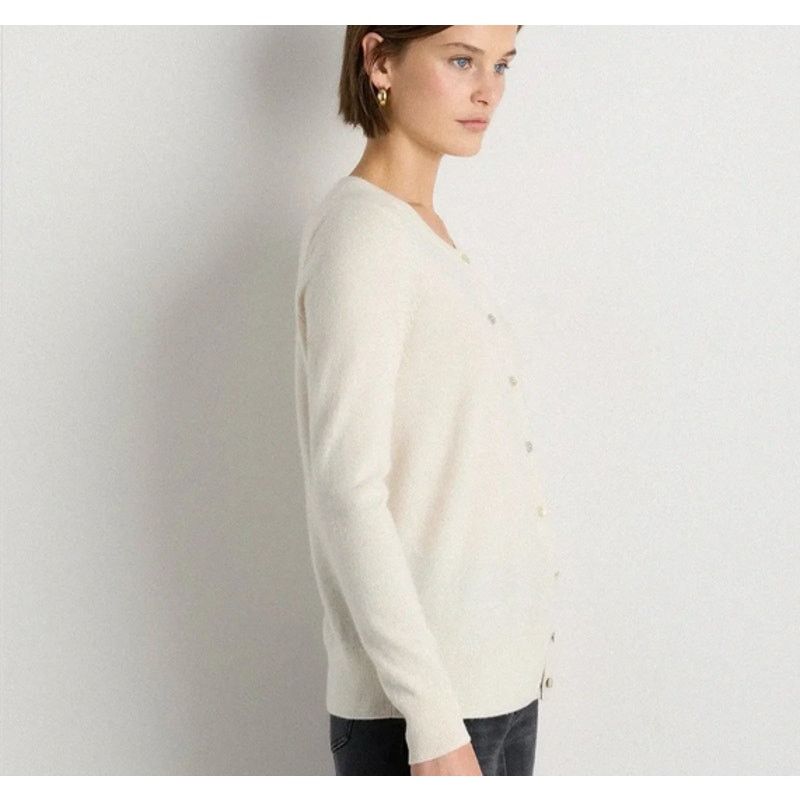 Quince Mongolian Cashmere Cardigan Sweater Ivory Size S Size S / US 4 / IT 40 - 4 Thumbnail