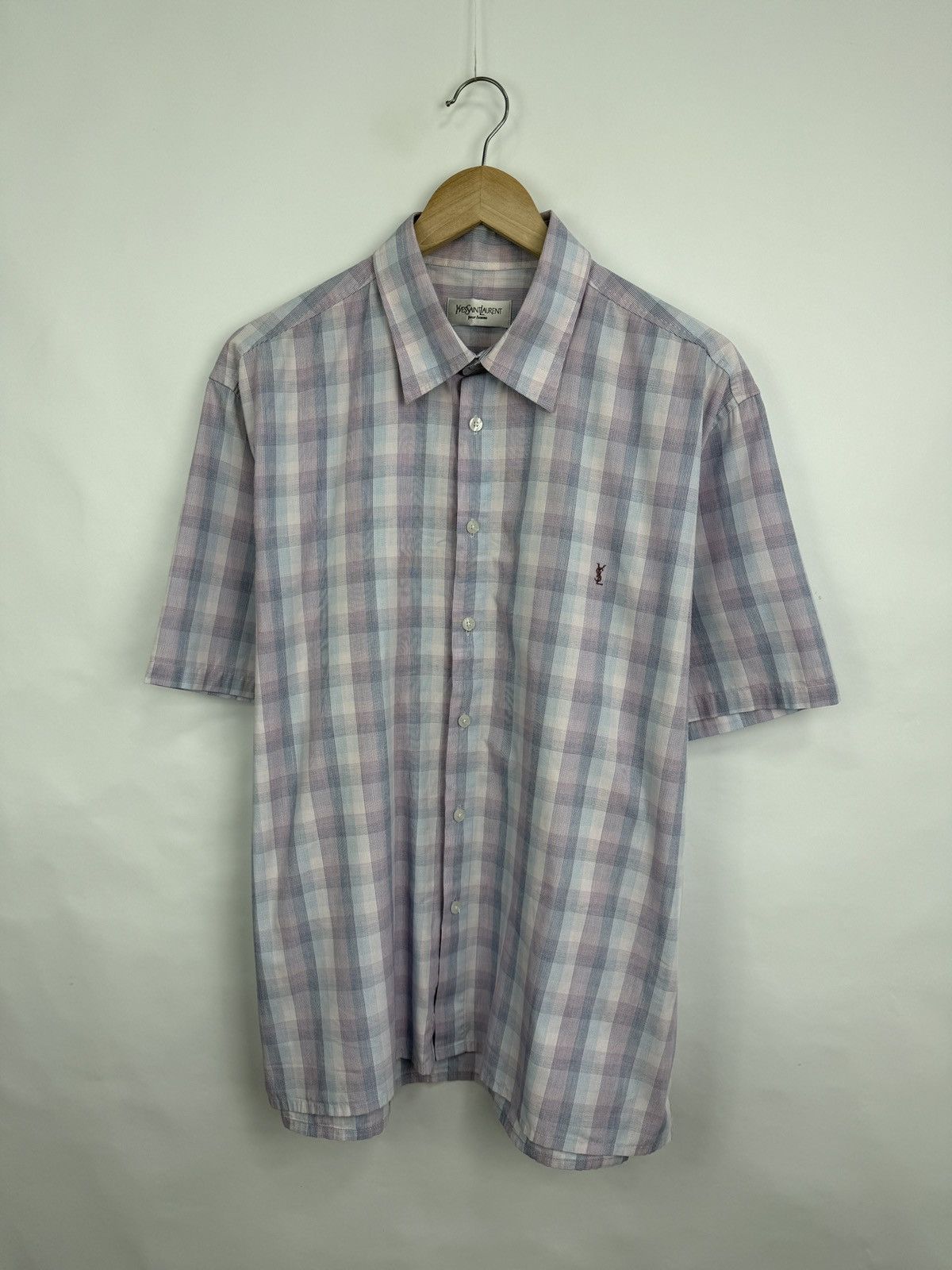 Yves Saint Laurent Vintage 90s Yves Saint Laurent YSL Shirt Rare Retro Hype Y2K Size US XL / EU 56 / 4 - 3 Thumbnail
