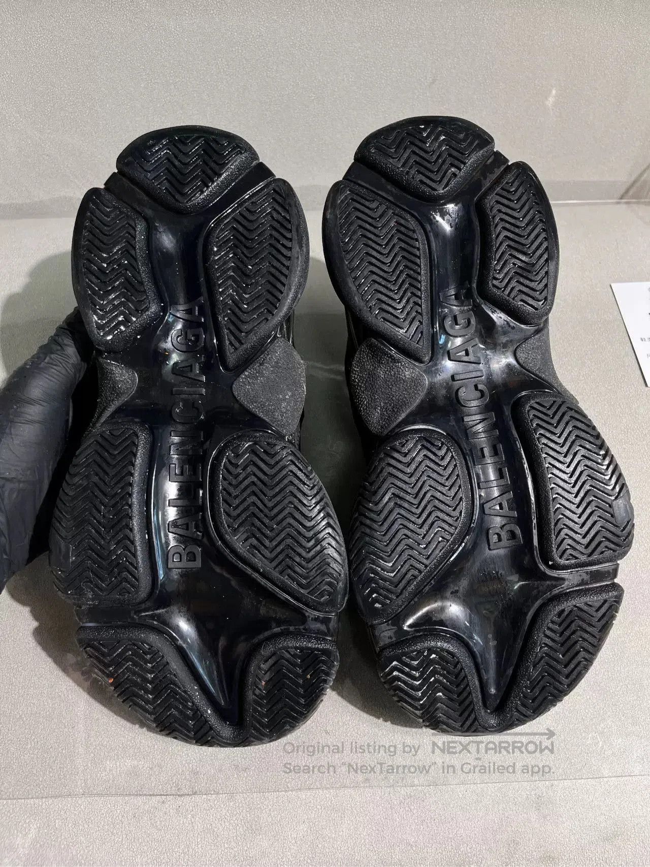 Balenciaga Balenciaga Triple S All-Black Sneakers Size 36. Size US 5 / IT 35 - 5 Thumbnail