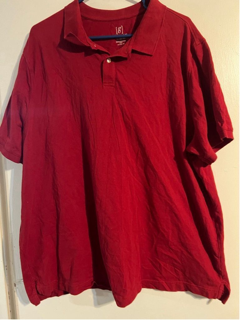 George Men's George Red 2XL Polo Shirt Size US XL / EU 56 / 4 - 1 Thumbnail