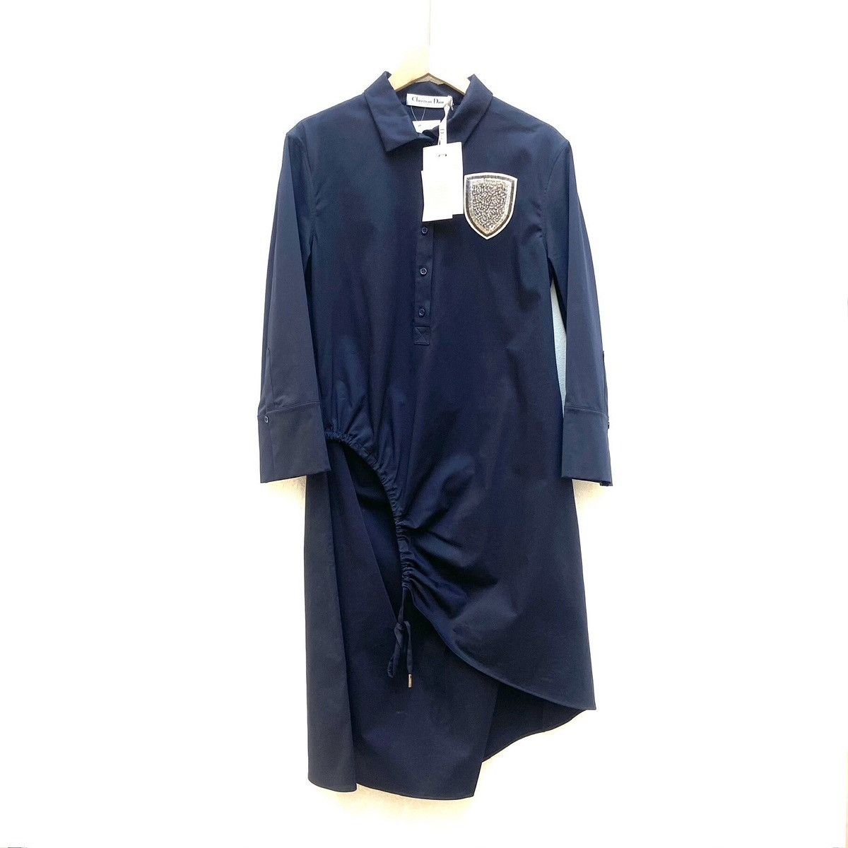 Dior Christian Dior beaded crest badge button-down dress Size XXS / US 00 / IT 34 - 1 Thumbnail