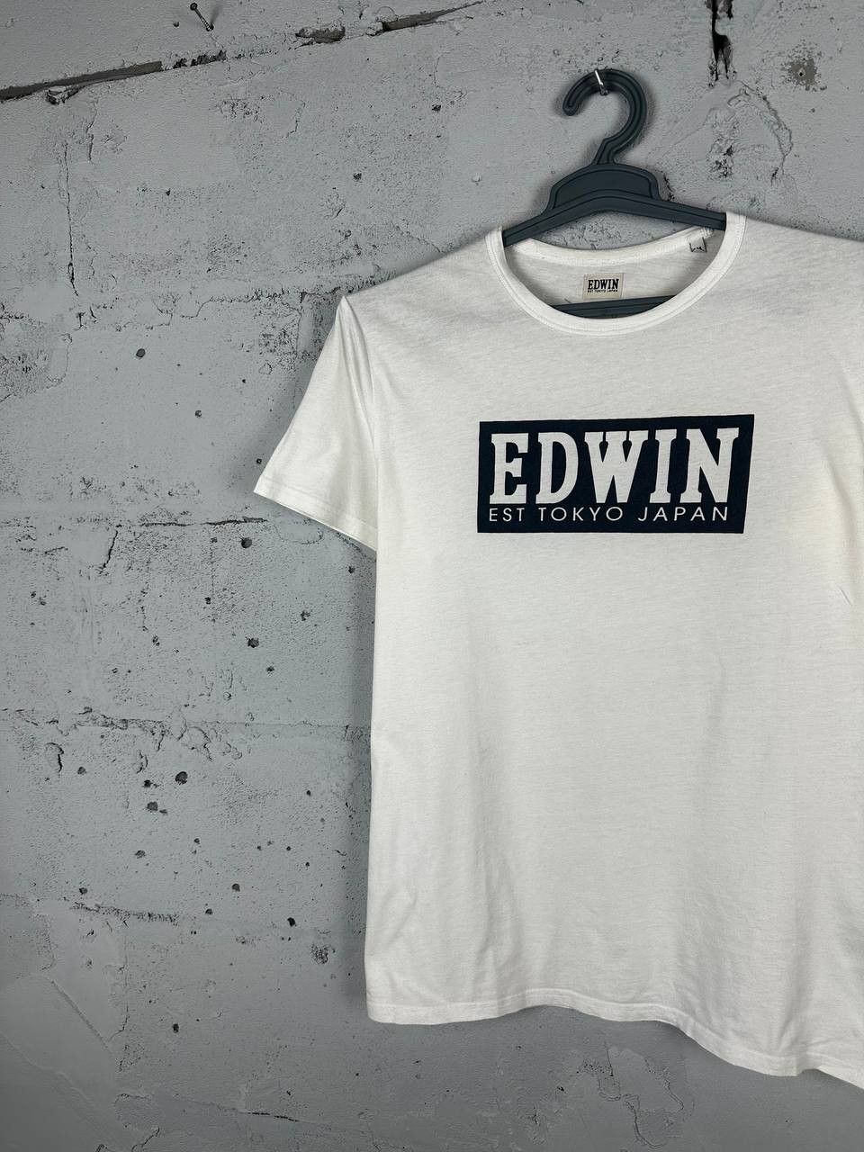 Edwin × Japanese Brand × Vintage Vintage T-Shirt Edwin Japanese Brand Big Print Y2K Size US M / EU 48-50 / 2 - 2 Thumbnail
