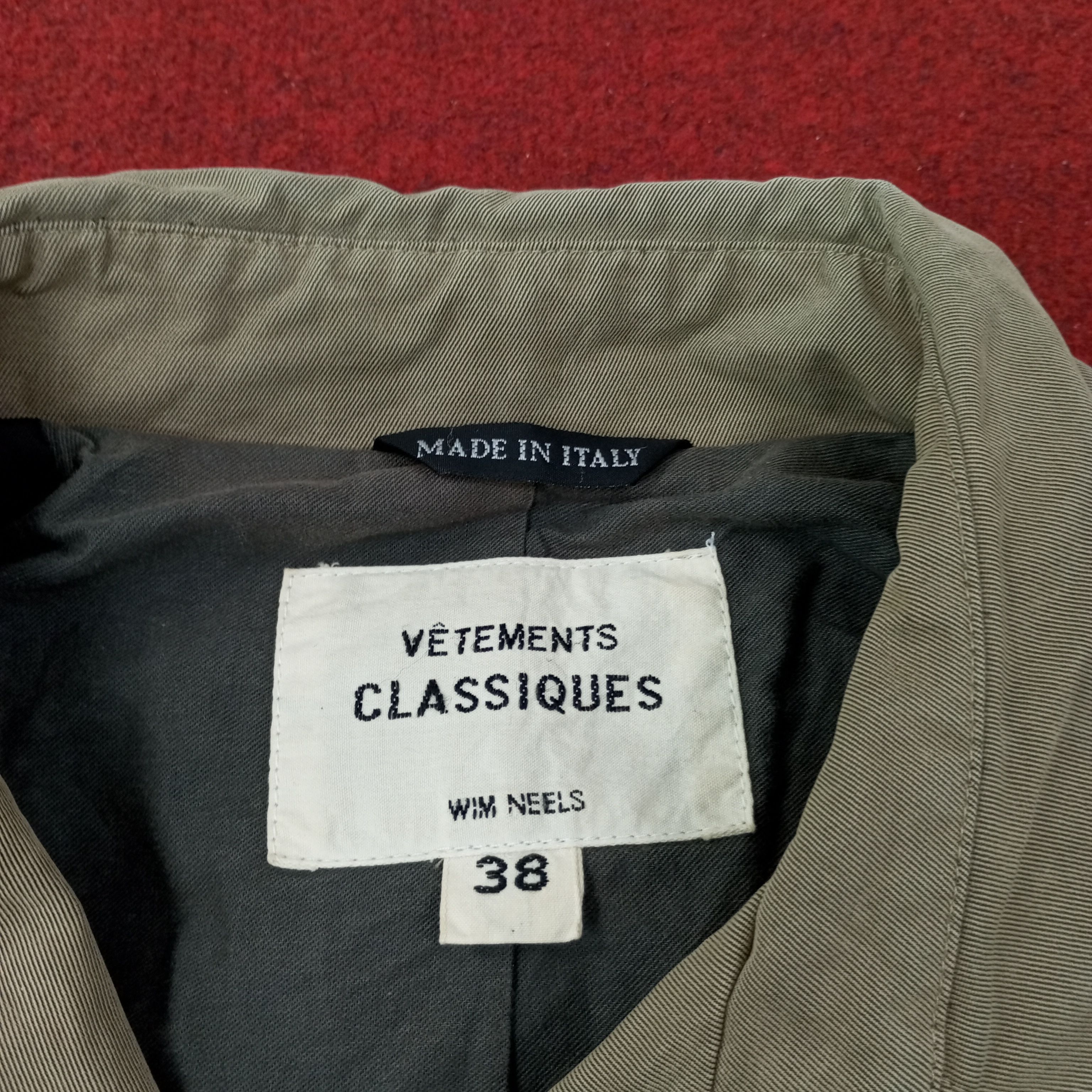 Vintage Vetements Classiques Fashion Brand Trench Jacket c242n24 Size US M / EU 48-50 / 2 - 3 Thumbnail