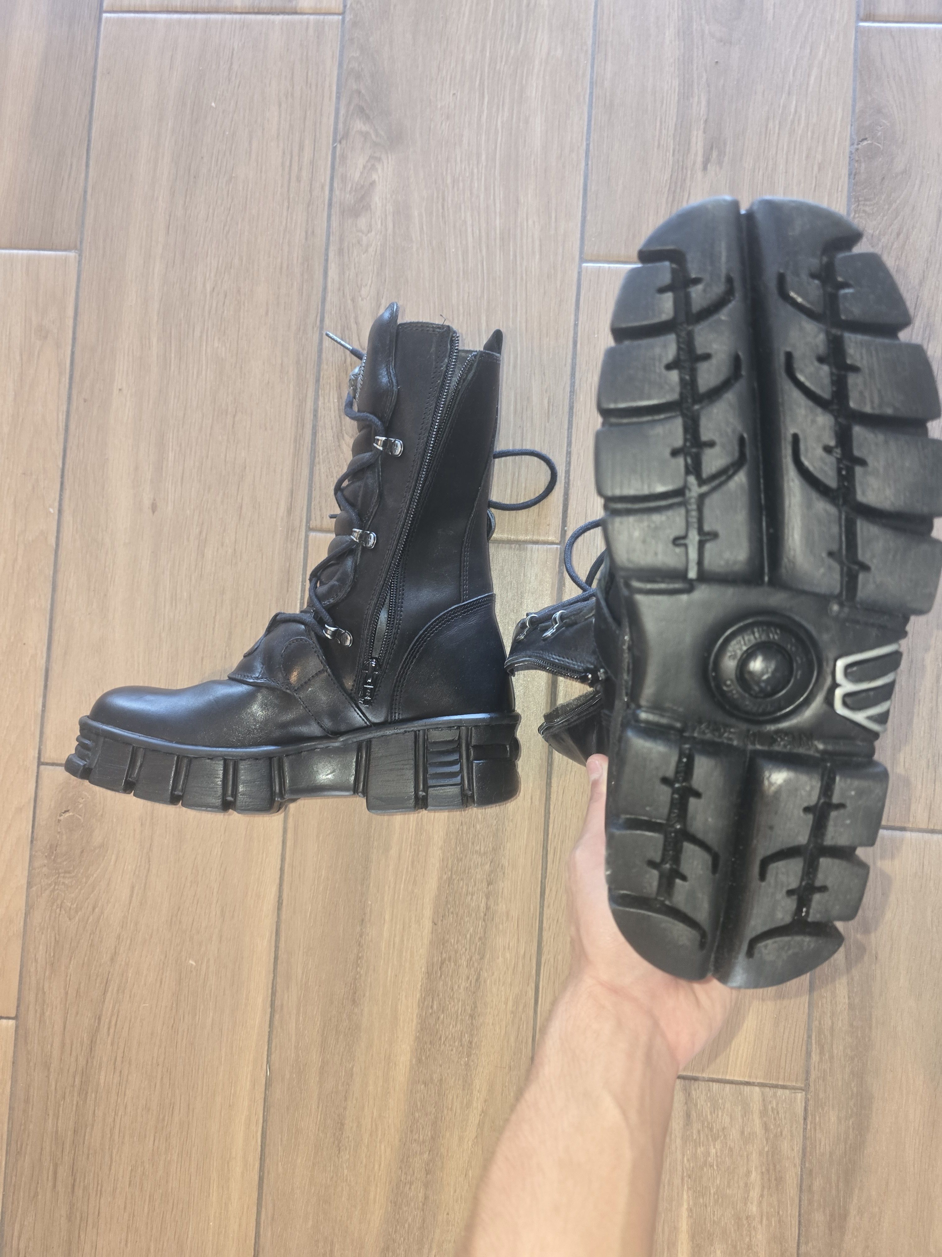 New Rock (BRAND NEW) New Rock High Boots M-WALL1473-S7 Size US 6.5 / EU 39-40 - 6 Thumbnail
