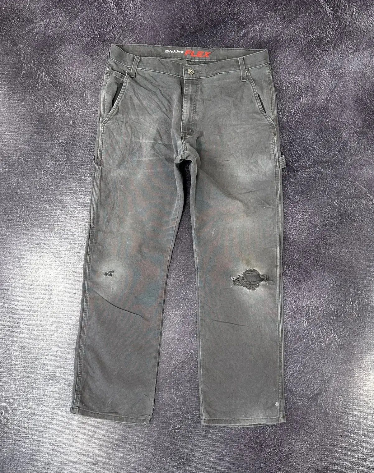Dickies × Vintage Vintage Dickies Faded Gray American Hype Work Pants Jeans Size US 32 / EU 48 - 2 Thumbnail