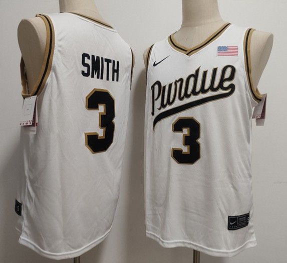 Nike Men's Purdue Boilermakers #3 Braden Smith White 2026 Jersey Size US S / EU 44-46 / 1 - 1 Thumbnail