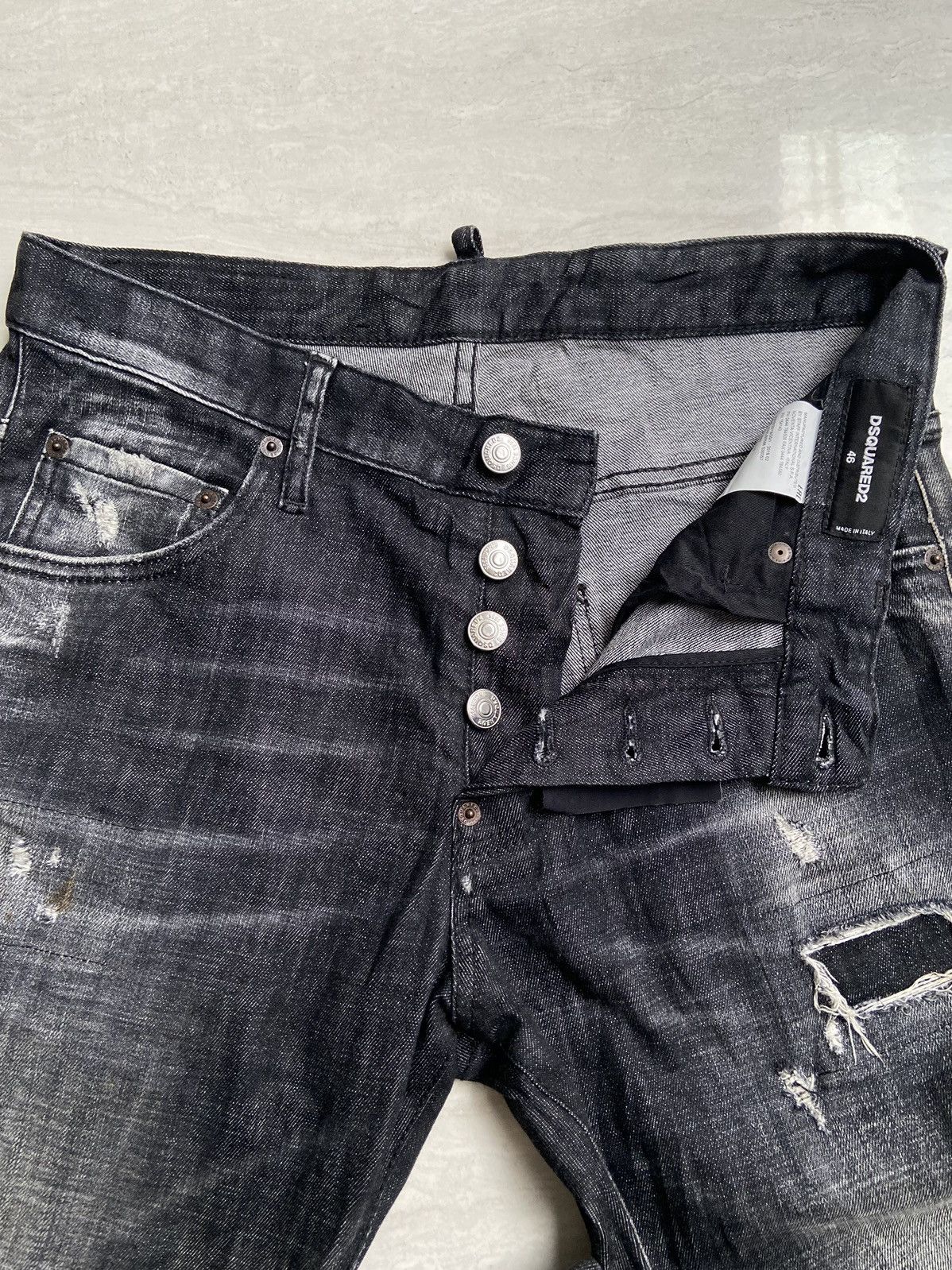 Dsquared2 DSQUARED2 Black Denim Pants Size US 30 / EU 46 - 3 Thumbnail