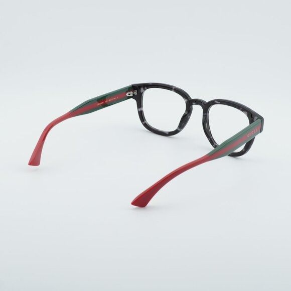 Gucci Gucci GG1992O 002 Square Eyeglasses - Shiny Grey Dark Havana Size ONE SIZE - 4 Thumbnail