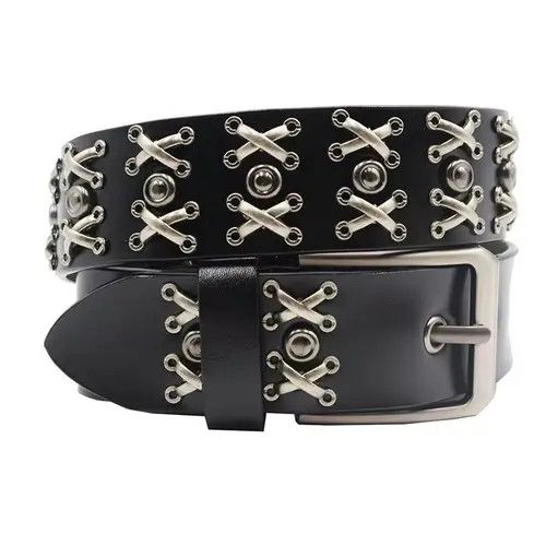 Japanese Brand × Vintage The Barb Crook Rivet Cowskin Punk Gothic Belt Size ONE SIZE - 4 Thumbnail