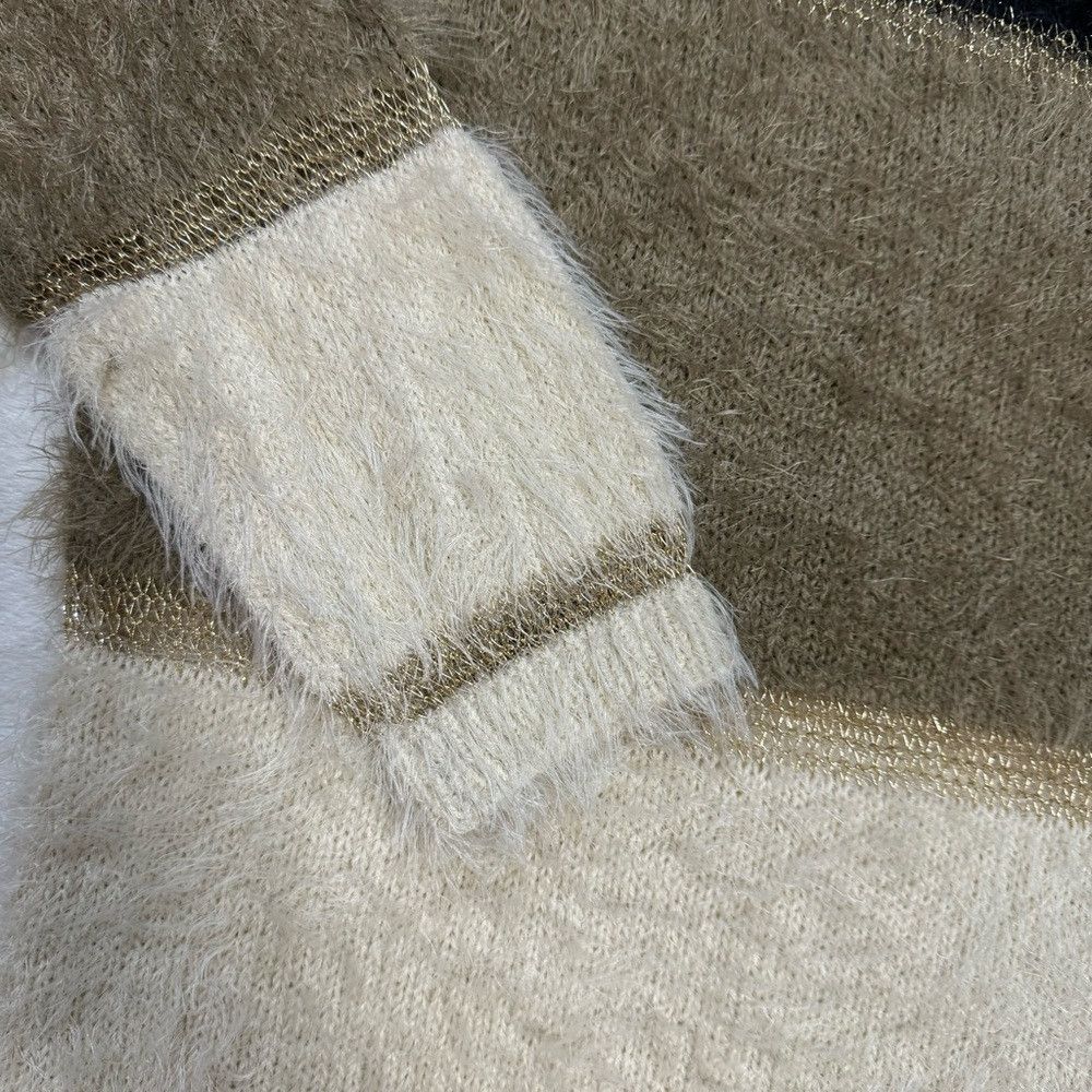 Other NWT New Alberto Makali Fuzzy Soft Colorblock Sweater Size L Size L / US 10 / IT 46 - 6 Thumbnail