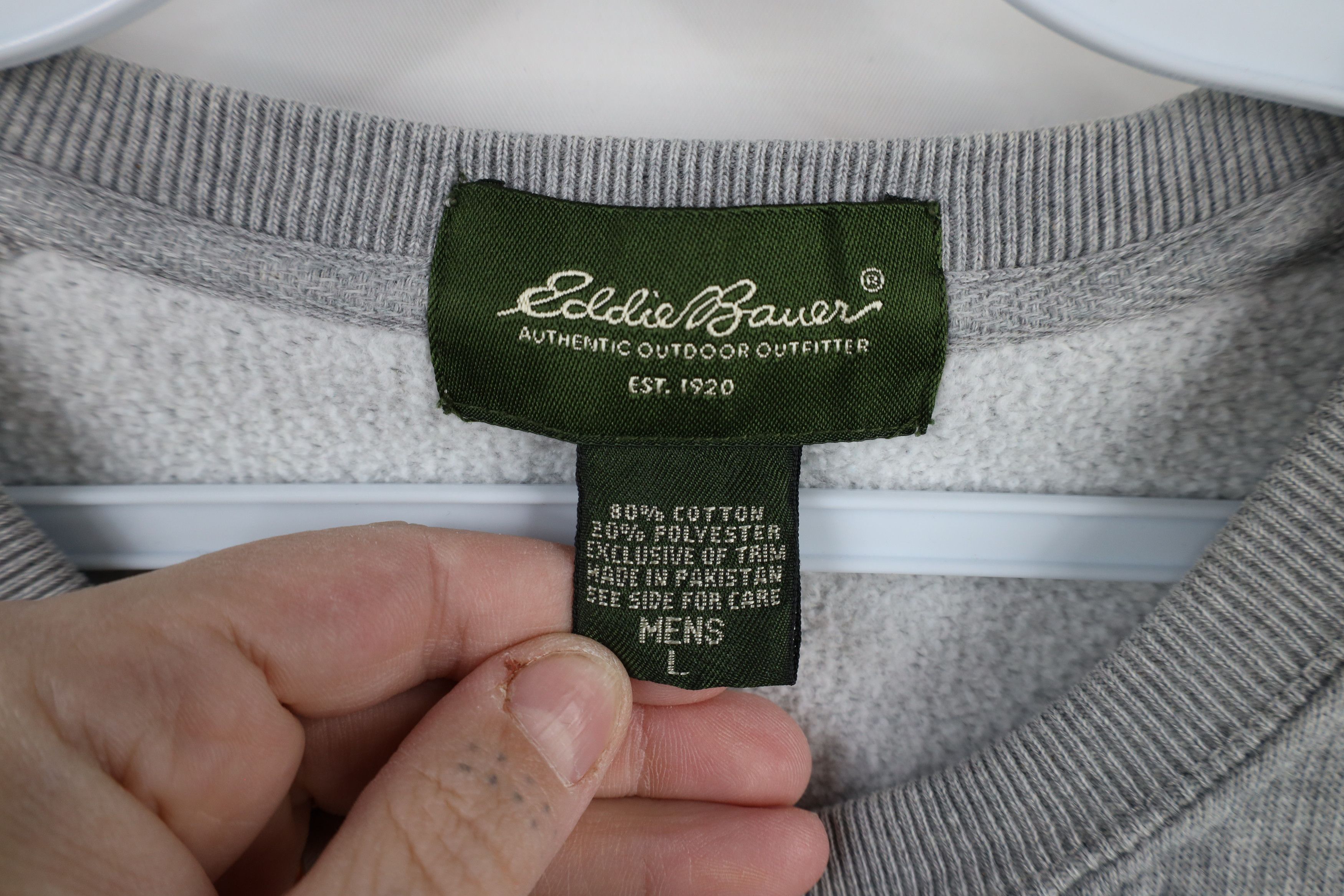 Eddie Bauer × Vintage Vintage 90s Eddie Bauer Reverse Weave Crewneck Sweatshirt Size US L / EU 52-54 / 3 - 5 Thumbnail