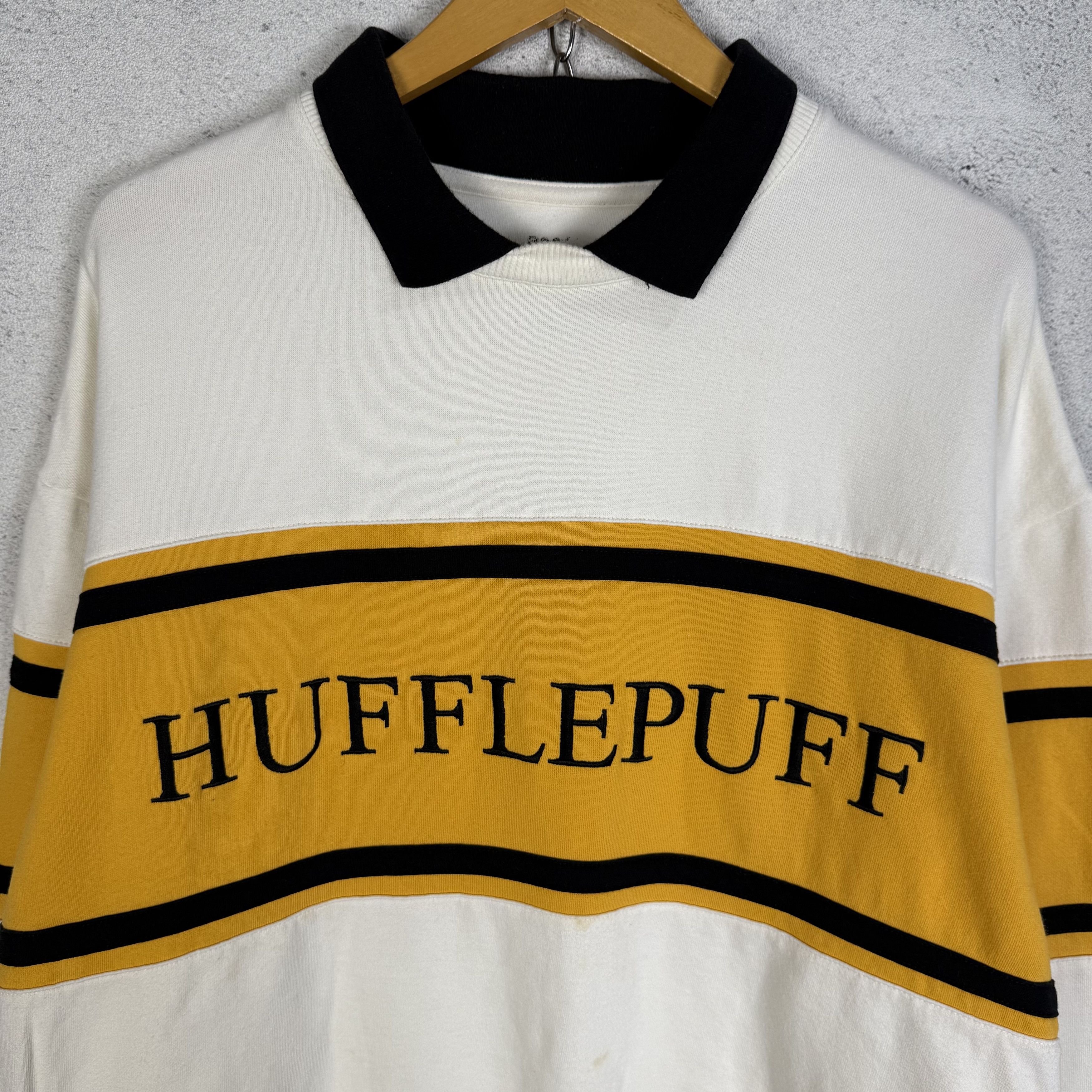 Vintage Hufflepuff Harry Potter Sweatshirt Collared Size US M / EU 48-50 / 2 - 3 Thumbnail