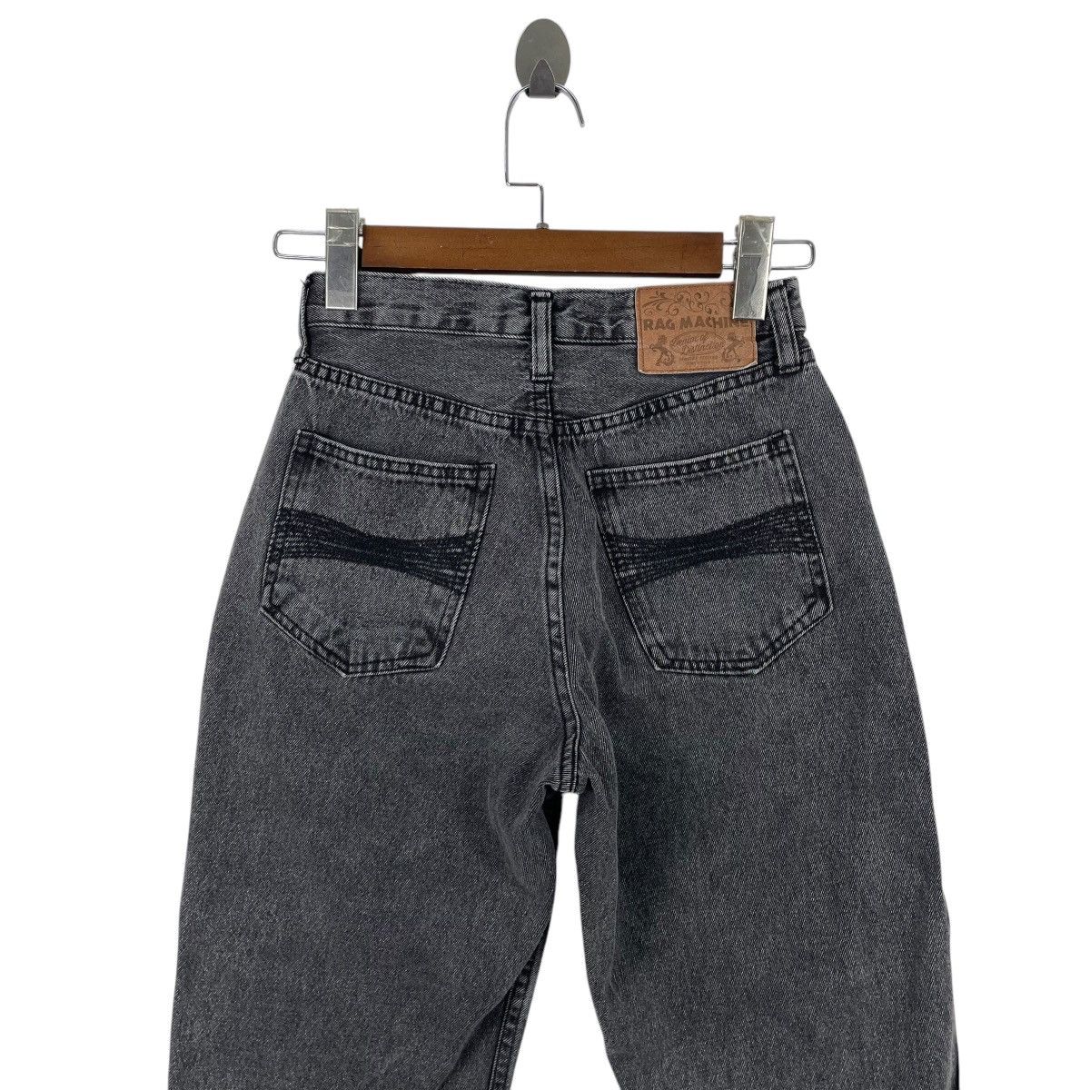 Japanese Brand Rag Machine Japan Faded Black Tapered Jeans Size US 26 / EU 42 - 7 Thumbnail