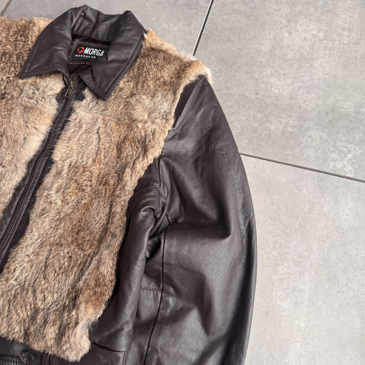 If Six Was Nine Morgan De Toi Leather Fur Jacket Rare Retro Avant Garde Size US S / EU 44-46 / 1 - 6 Thumbnail