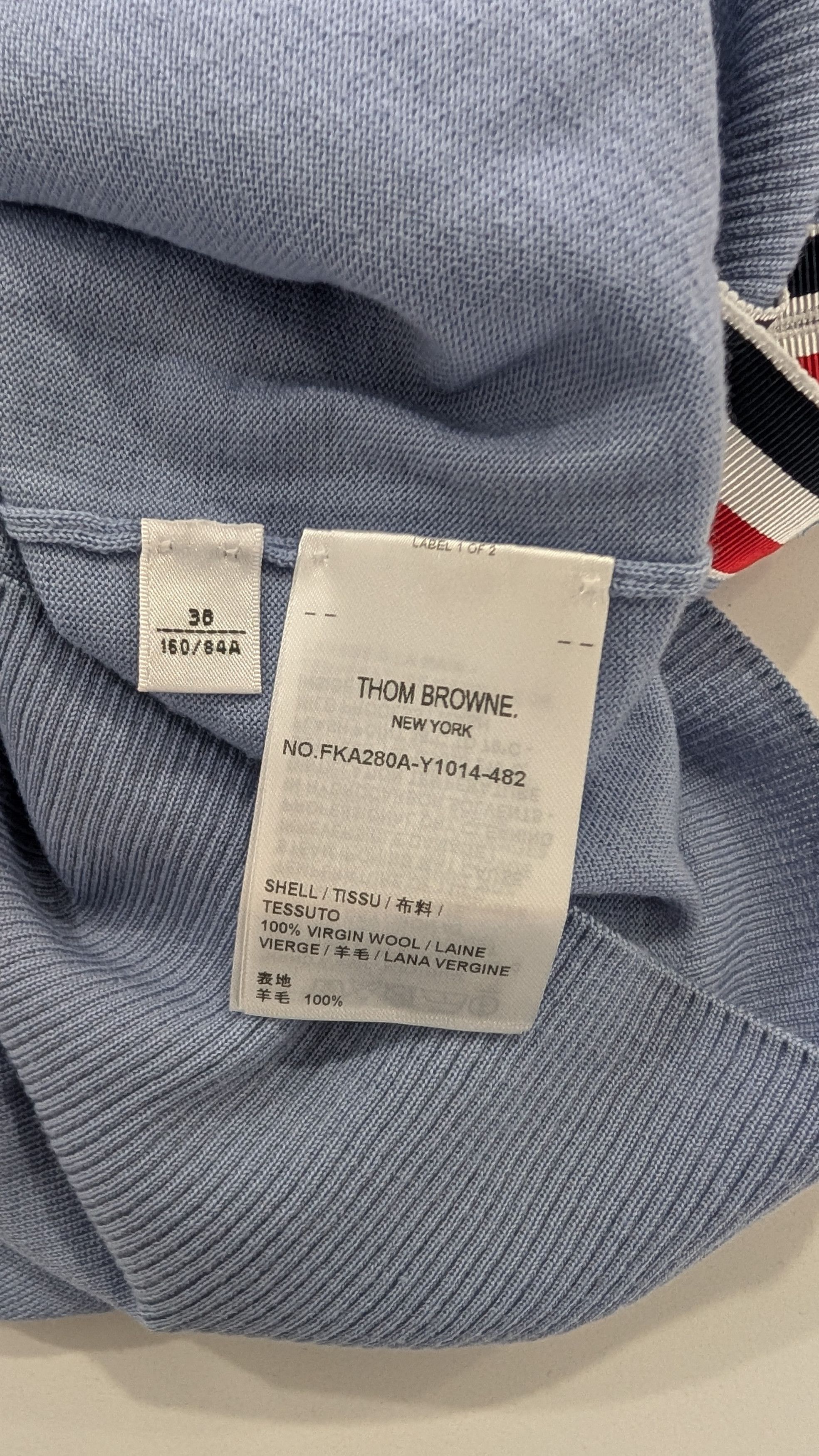 Thom Browne Thom Browne Women's Relaxed Fit 4-Bar Merino Wool Sweater Size XS / US 0-2 / IT 36-38 - 11 Thumbnail