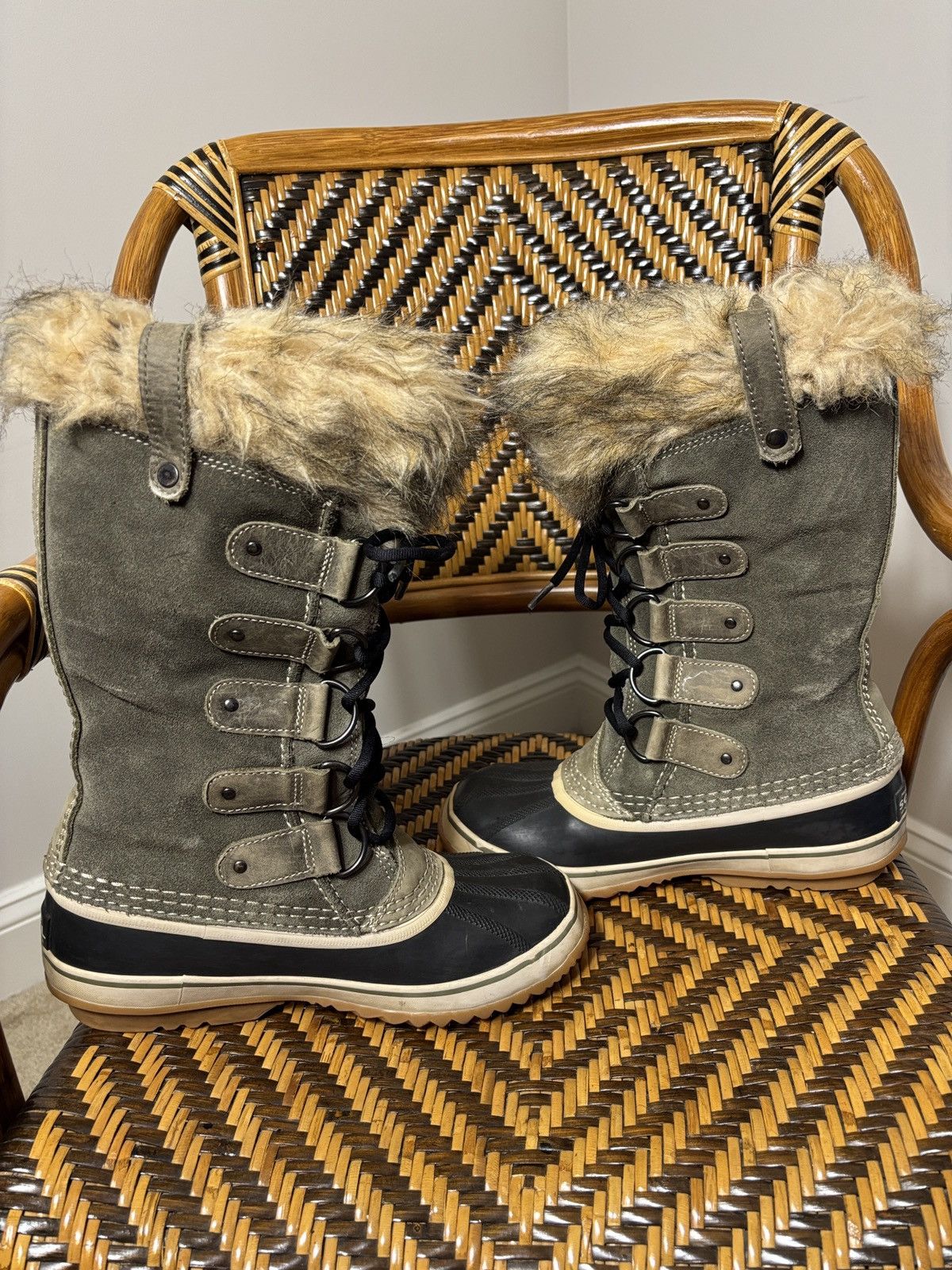 SOREL Sorel Joan Of Arctic Waterproof Fur Snow Boots NL1540-383 8 Size US 8 / IT 38 - 5 Thumbnail