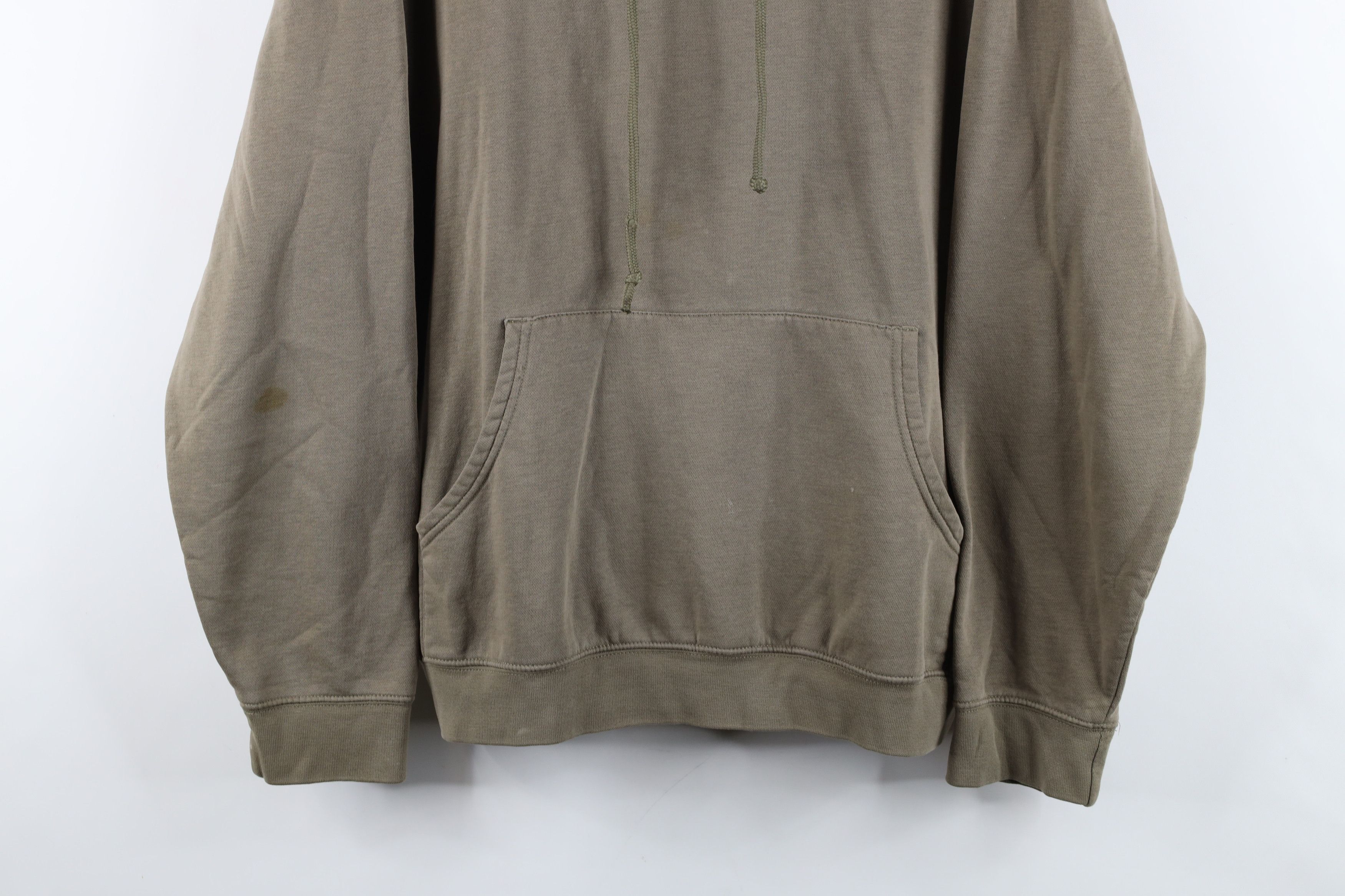 Vintage Vintage Y2K Streetwear Blank Hoodie Sweatshirt Olive Green Size US M / EU 48-50 / 2 - 3 Thumbnail