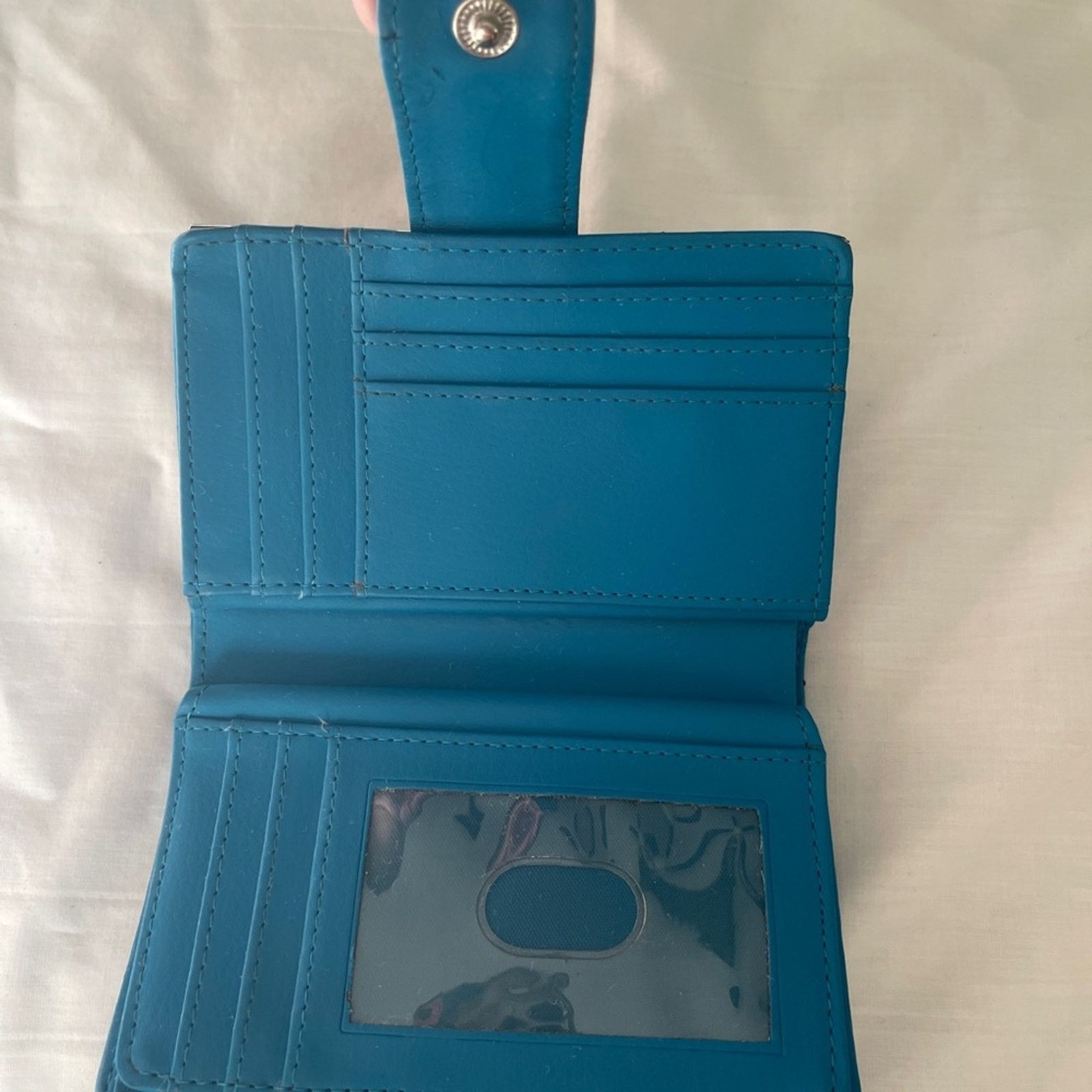 Other Teal Leather Wallet Size ONE SIZE - 6 Thumbnail