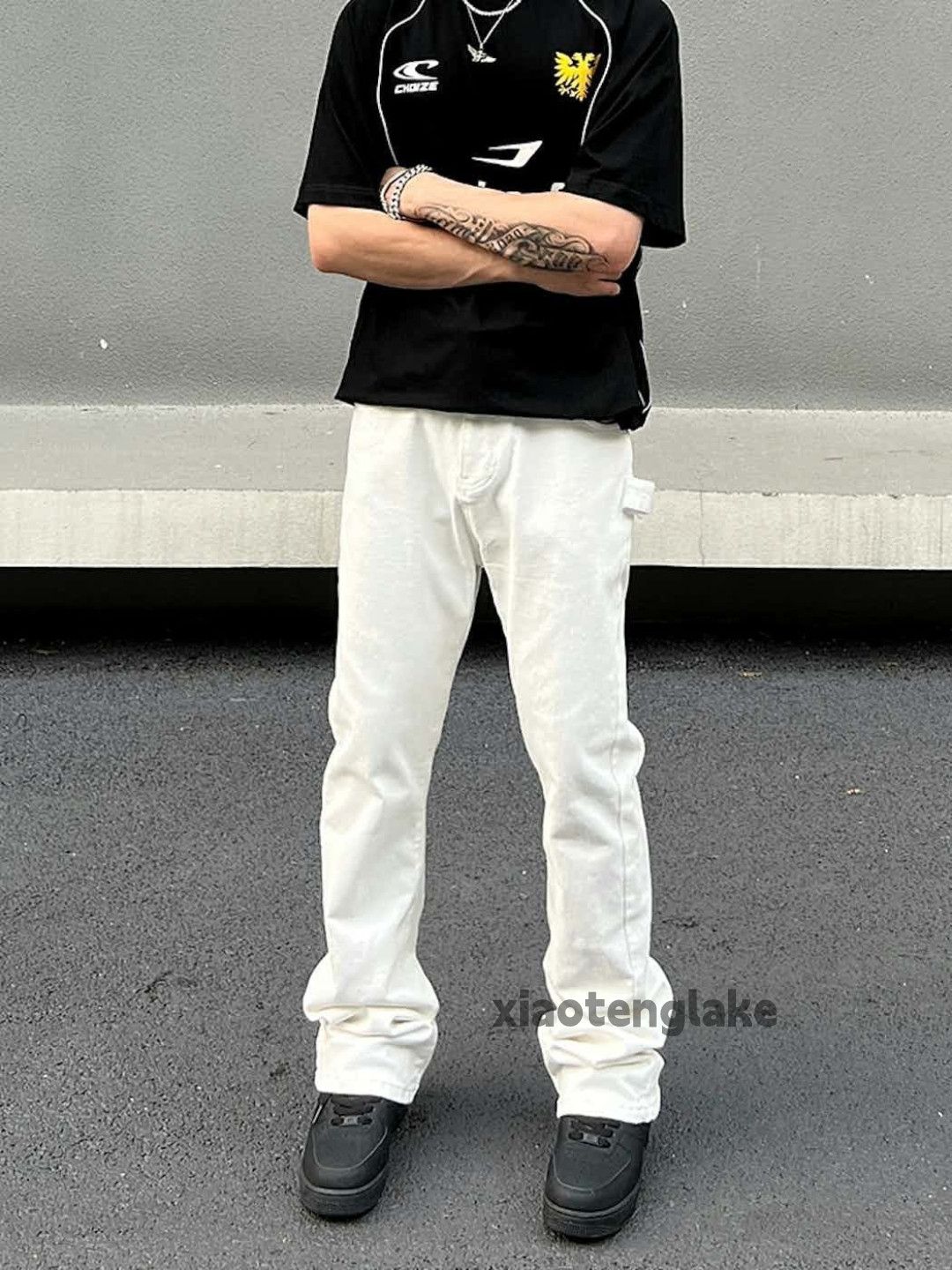 Designer × Japanese Brand × Vintage utility skate hiphop carpenter flared cargo pants Size US 30 / EU 46 - 2 Thumbnail