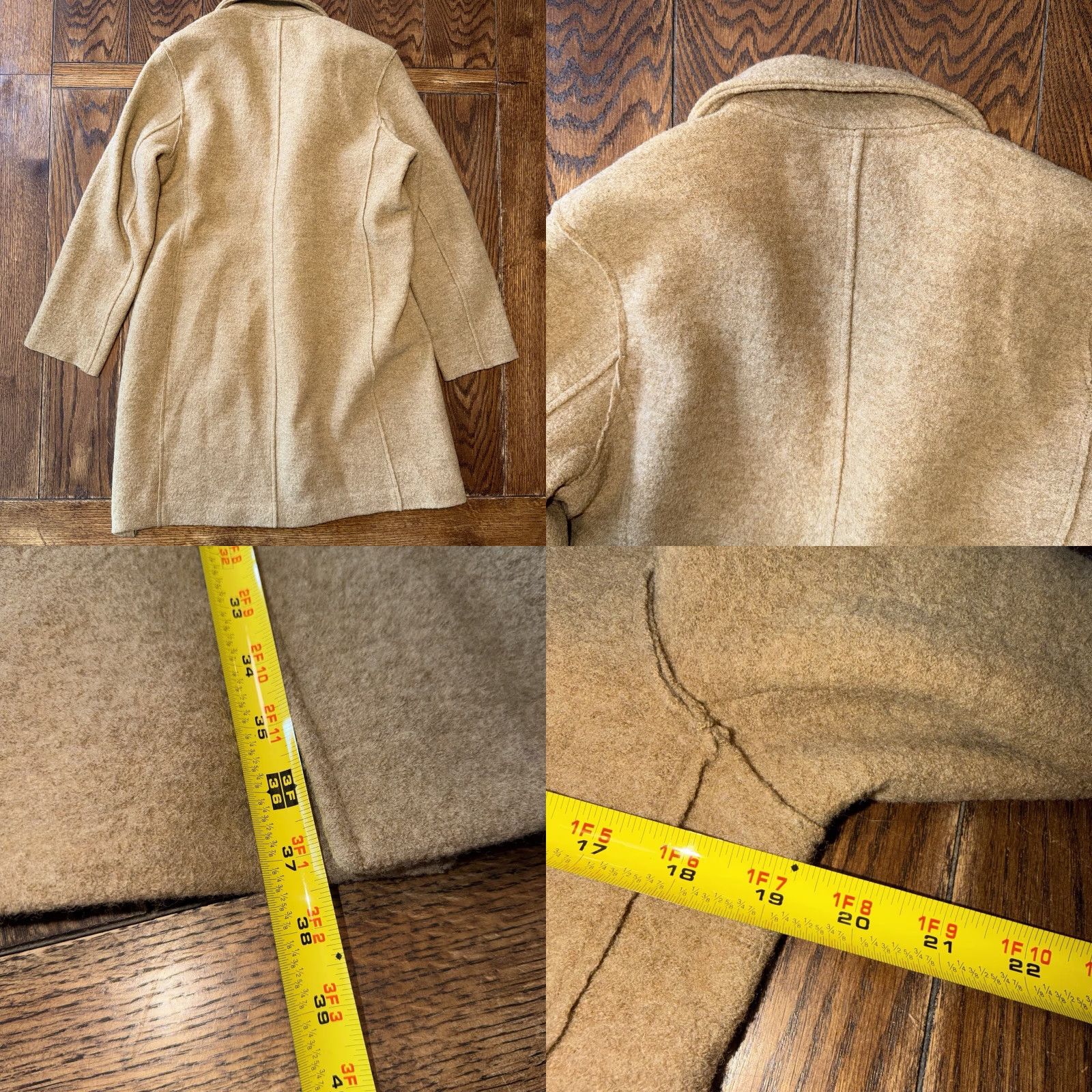 J.Crew J.CREW Daphne Topcoat in Italian Boiled Wool Womens Size 10 Heather Camel Coat Winter Classic Size L / US 10 / IT 46 - 8 Thumbnail