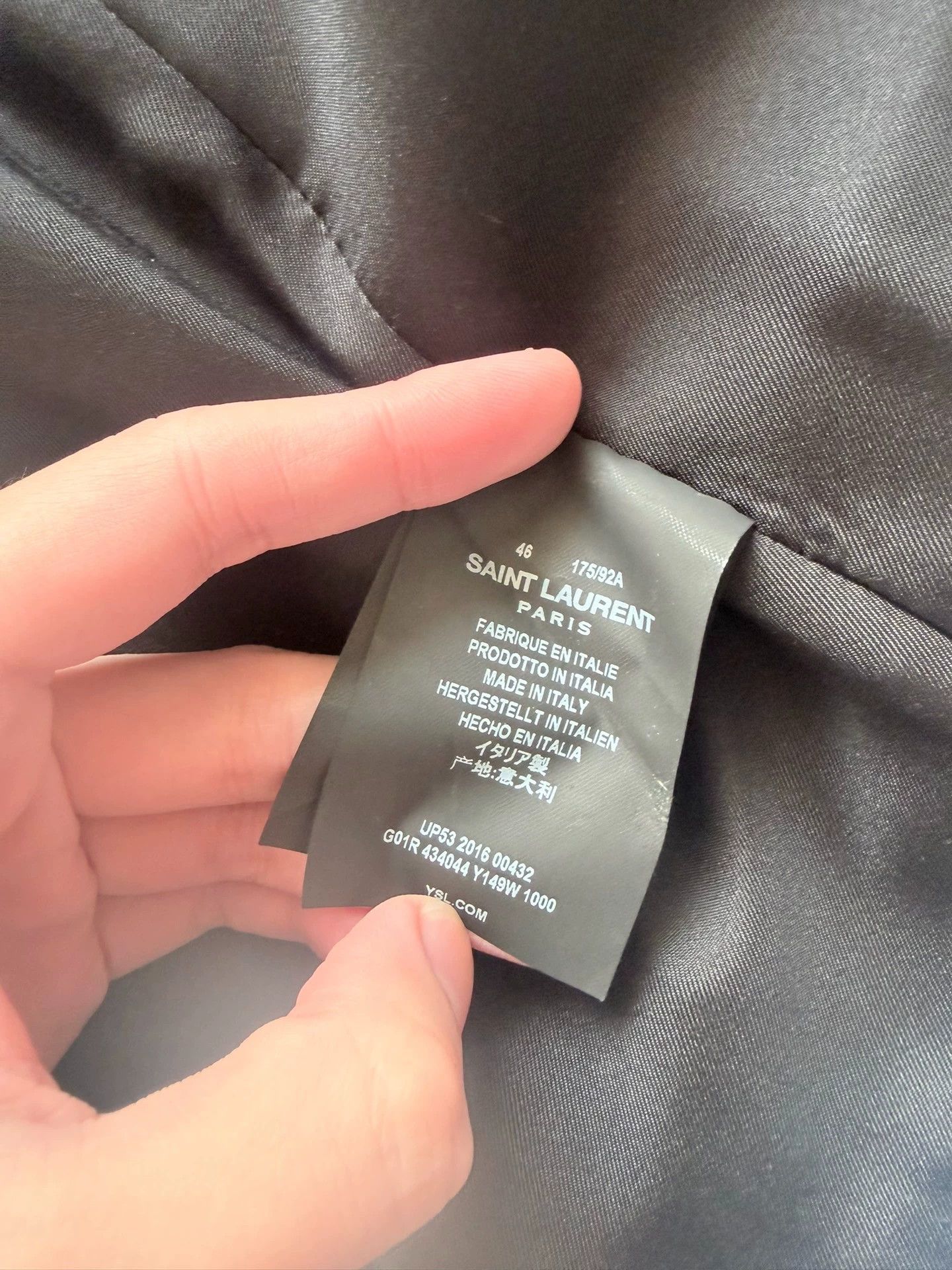 Saint Laurent Paris Saint Laurent Paris 16fw 3-button vest 46 10/10 Size 46S - 4 Thumbnail