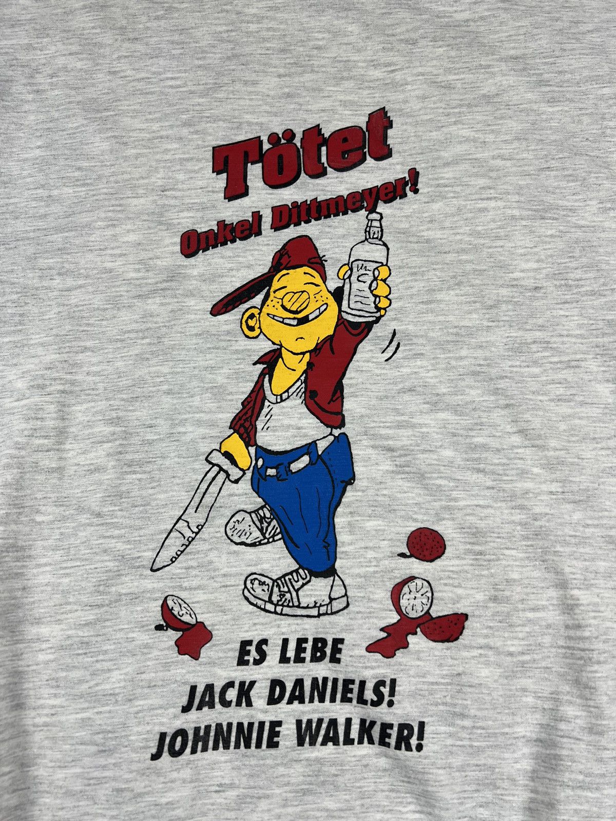 Band Tees Vintage Onkel Dittmeyer Jack Daniels Germany 80s Tee Shirt Size US XXL / EU 58 / 5 - 5 Thumbnail