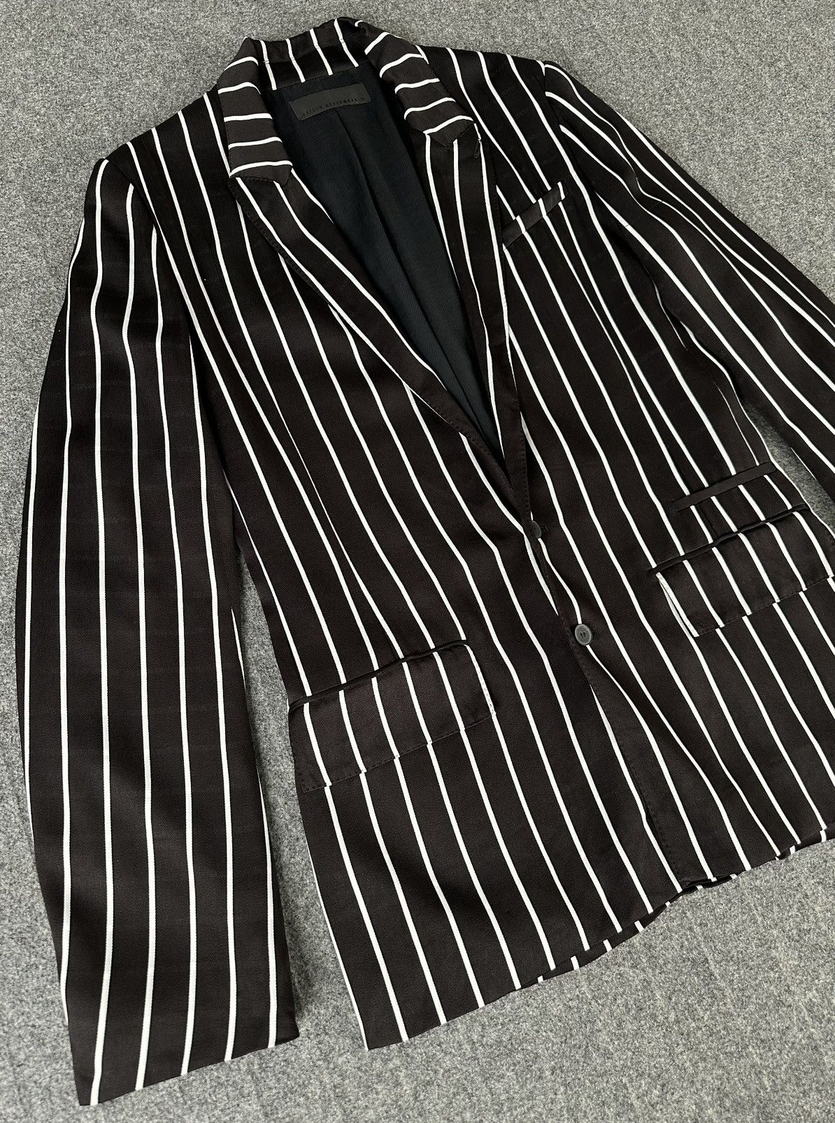 Haider Ackermann Haider Ackermann - SS18 Striped Hand Stitch Blazer Oversized Size XS / US 0-2 / IT 36-38 - 3 Thumbnail