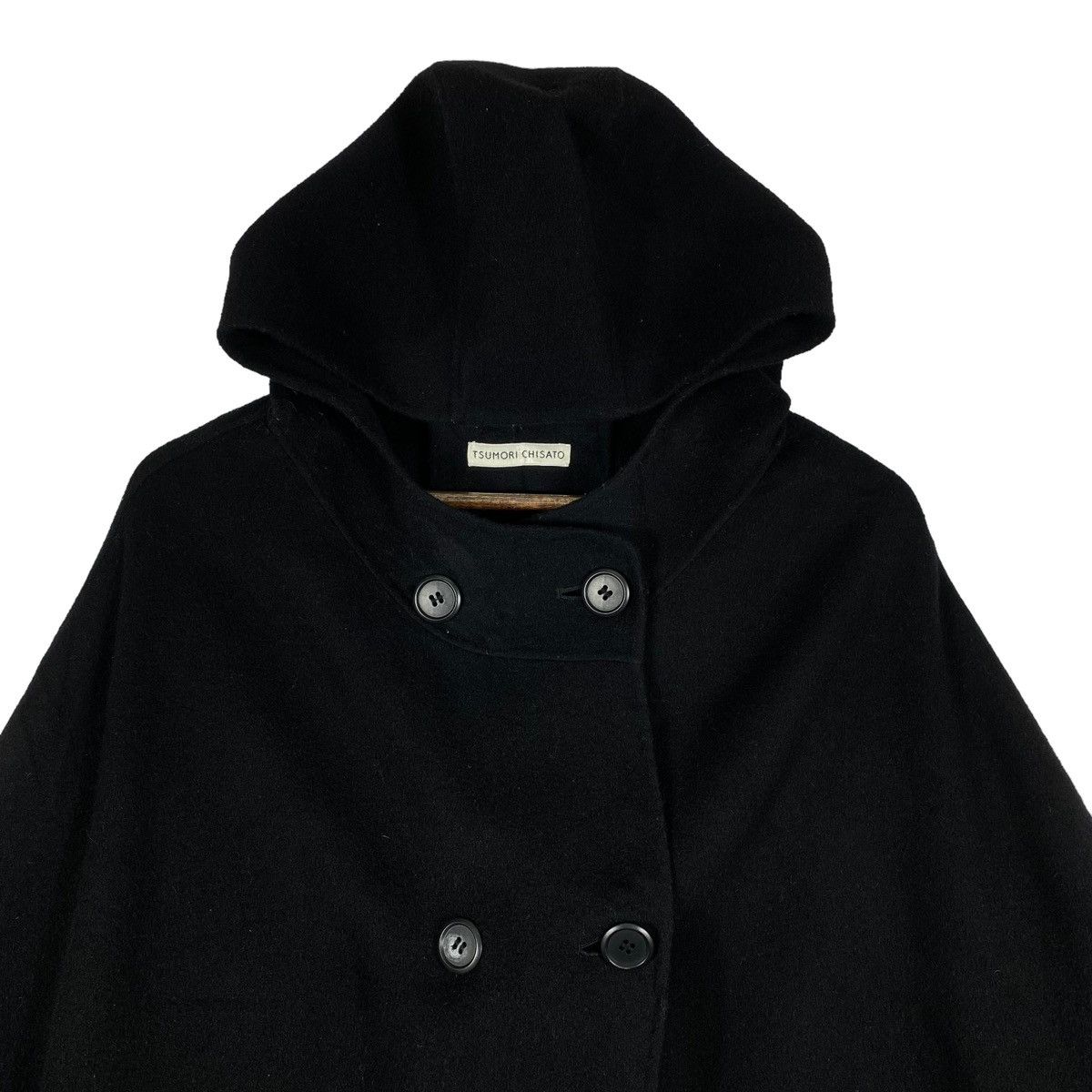 Tsumori Chisato Vintage Tsumori Chisato Hooded Wool Cape Coat Size M / US 6-8 / IT 42-44 - 10 Thumbnail