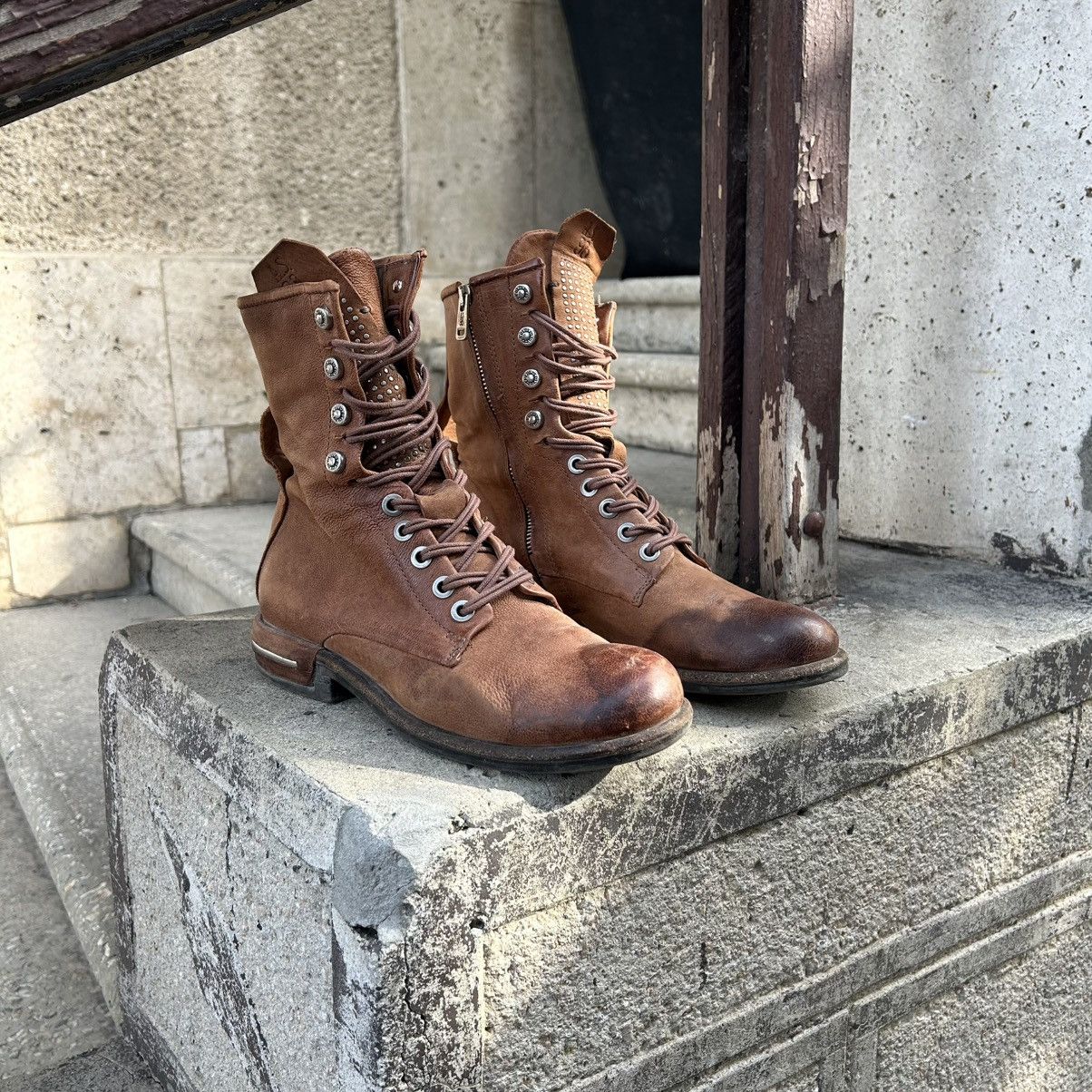 A.S.98 A.S 98 Avantgarde Leather Combat Boots Rick Owens Style 38 Size US 8 / IT 38 - 4 Thumbnail