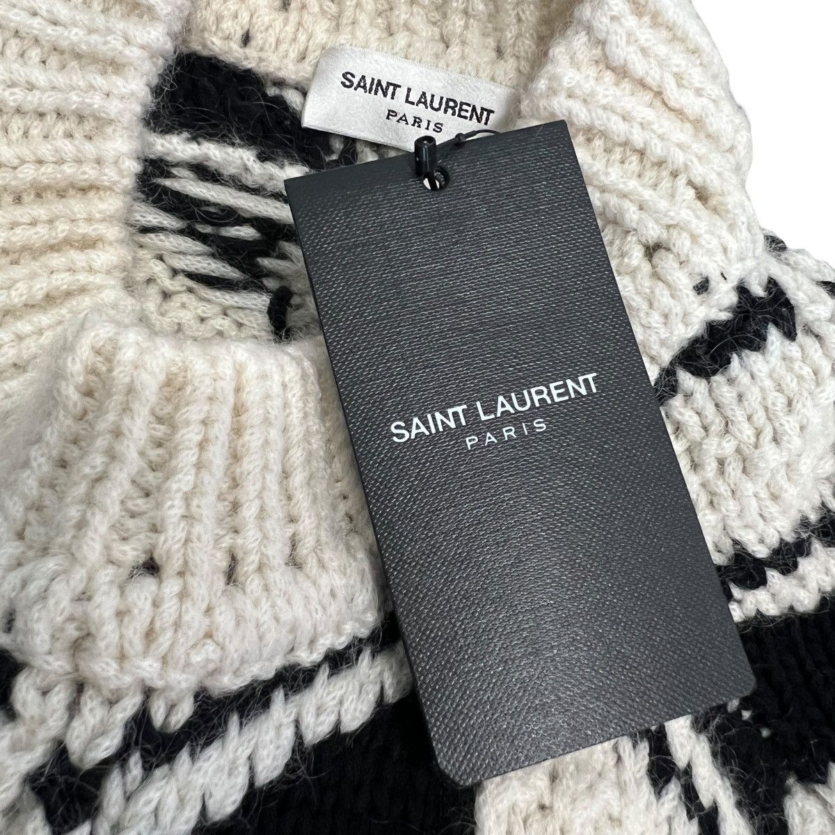 Saint Laurent Paris SAINT LAURENT FW2021 Mohair Knit Striped Sweater M Size US M / EU 48-50 / 2 - 6 Thumbnail