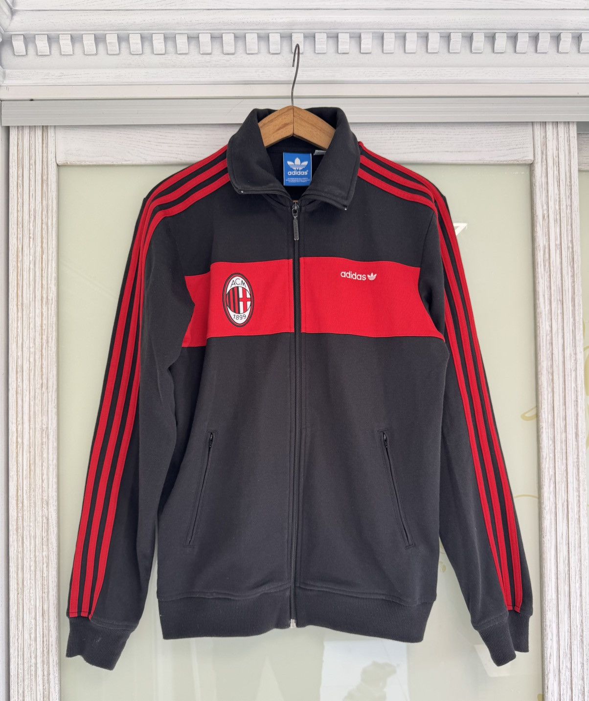 Adidas Milan 2012-2013 Soccer Track Jacket Footaball Kit Shirt Size US M / EU 48-50 / 2 - 1 Thumbnail