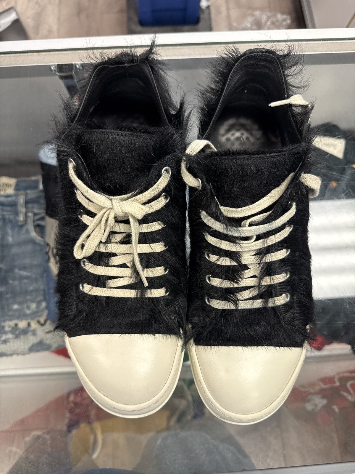 Rick Owens Rick Owens Ramone low mohair black 42 Size US 9 / EU 42 - 11 Thumbnail