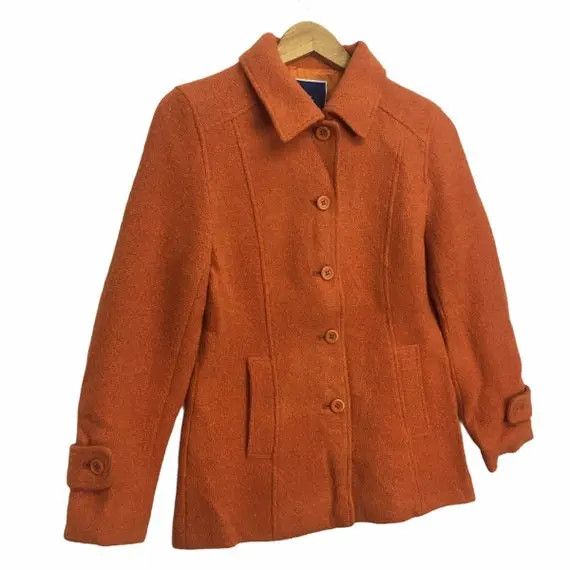 Japanese Brand Vtg ELLE PARIS FASHION Orange Jacket Sport Coat Cardigan Size S / US 4 / IT 40 - 8 Thumbnail