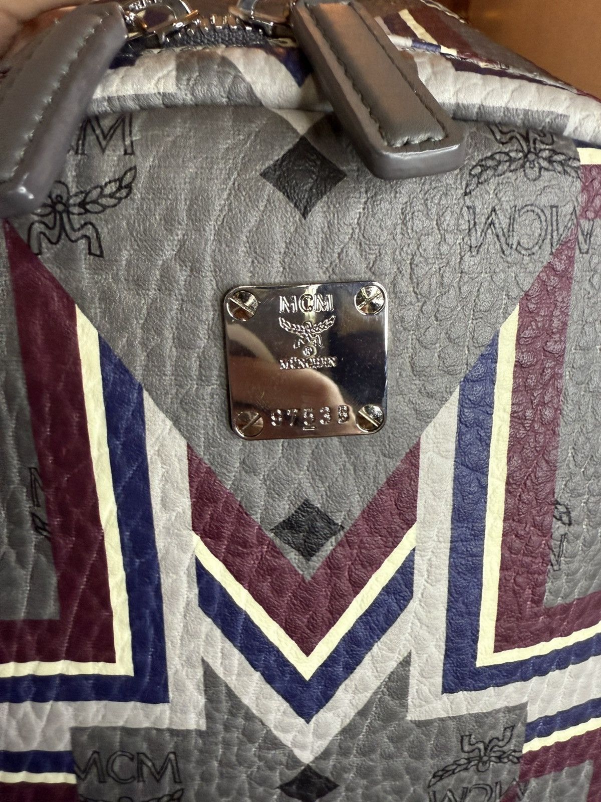 MCM MCM Stark Gunta Visetos Logo Print Medium Backpack Size ONE SIZE - 3 Thumbnail