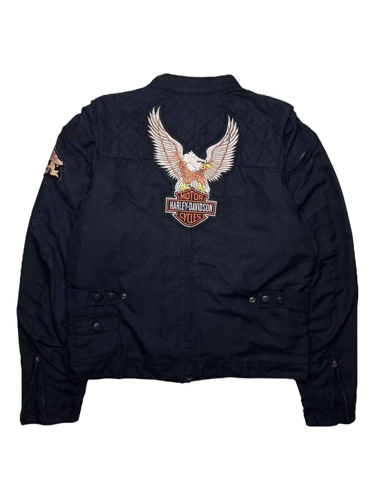 14th Addiction 2000s Harley Davidson - Detachable Cargo Jacket Size US L / EU 52-54 / 3 - 2 Thumbnail