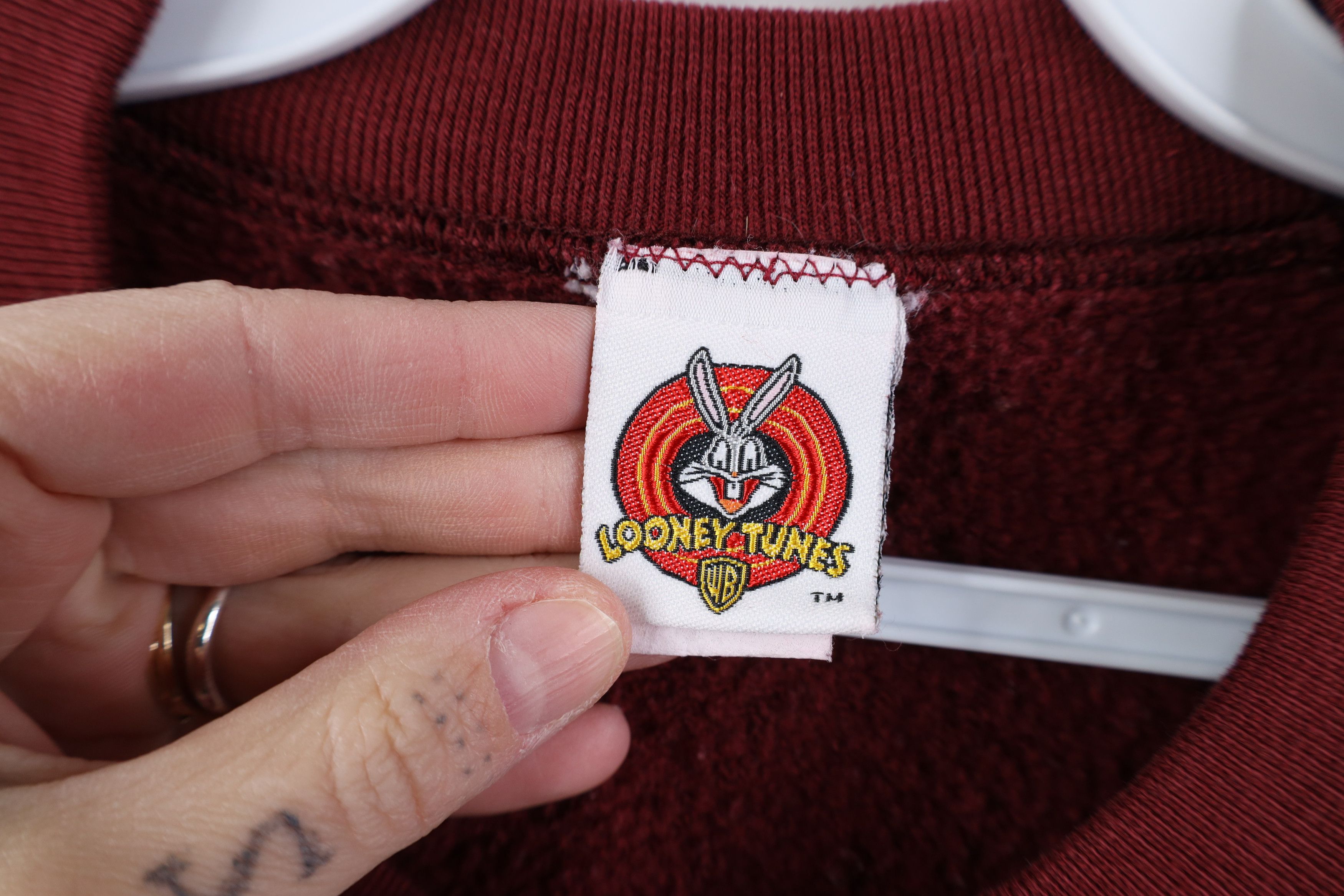 Vintage Vintage 90s Looney Tunes Taz Tazmanian Devil Sweatshirt Size US XXL / EU 58 / 5 - 6 Thumbnail