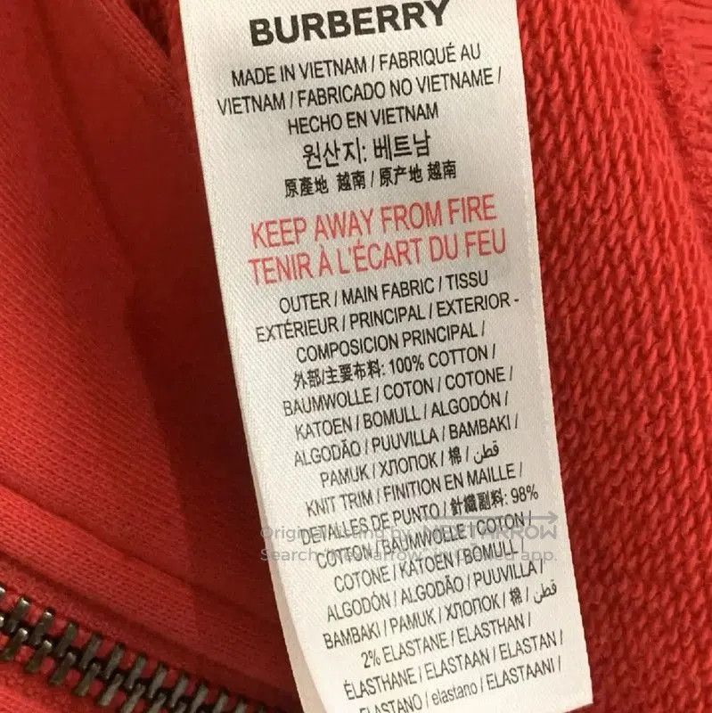 Burberry Burberry Red Cotton Women's Jacket. Size S / US 4 / IT 40 - 4 Thumbnail