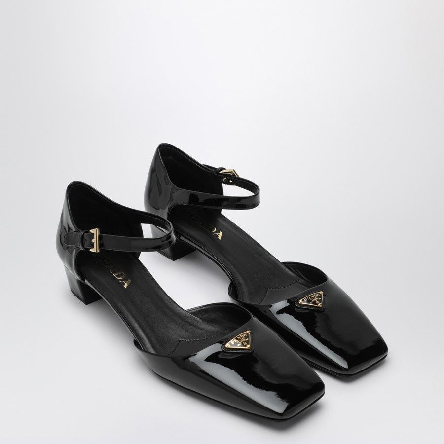 Prada o1d2blof0924 Leather Décolleté in Black Size US 6 / IT 36 - 2 Thumbnail